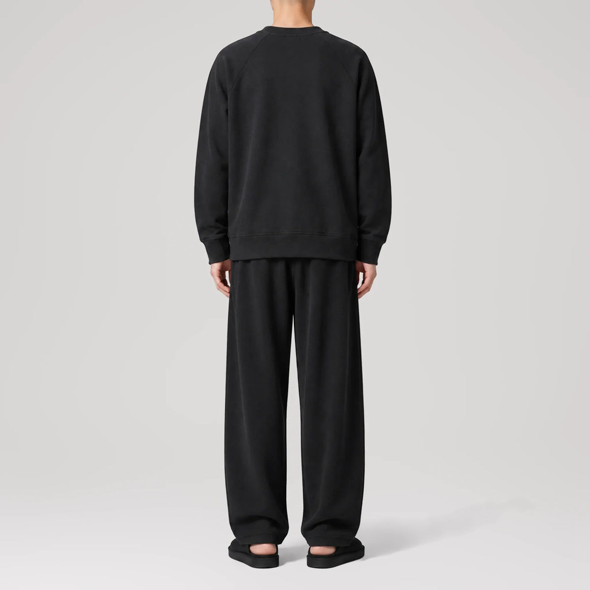 Heavyweight Endura Black Oversized Sweatshirt, back view