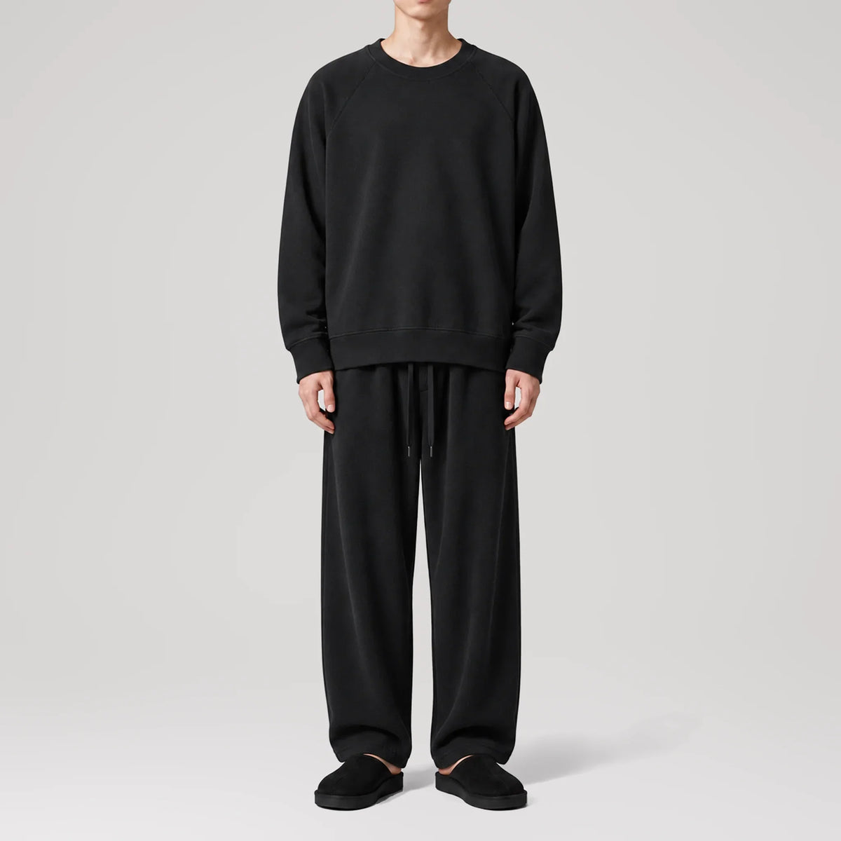 Heavyweight Endura Black Oversized Sweatshirt, front view