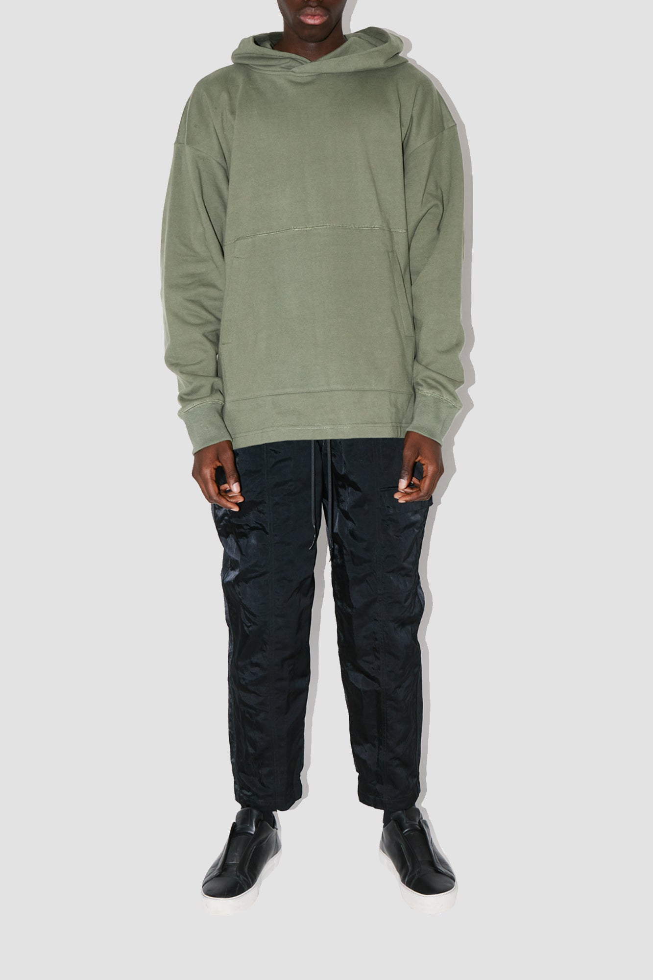 Heavyweight Endura Khaki Fleece Hoodie