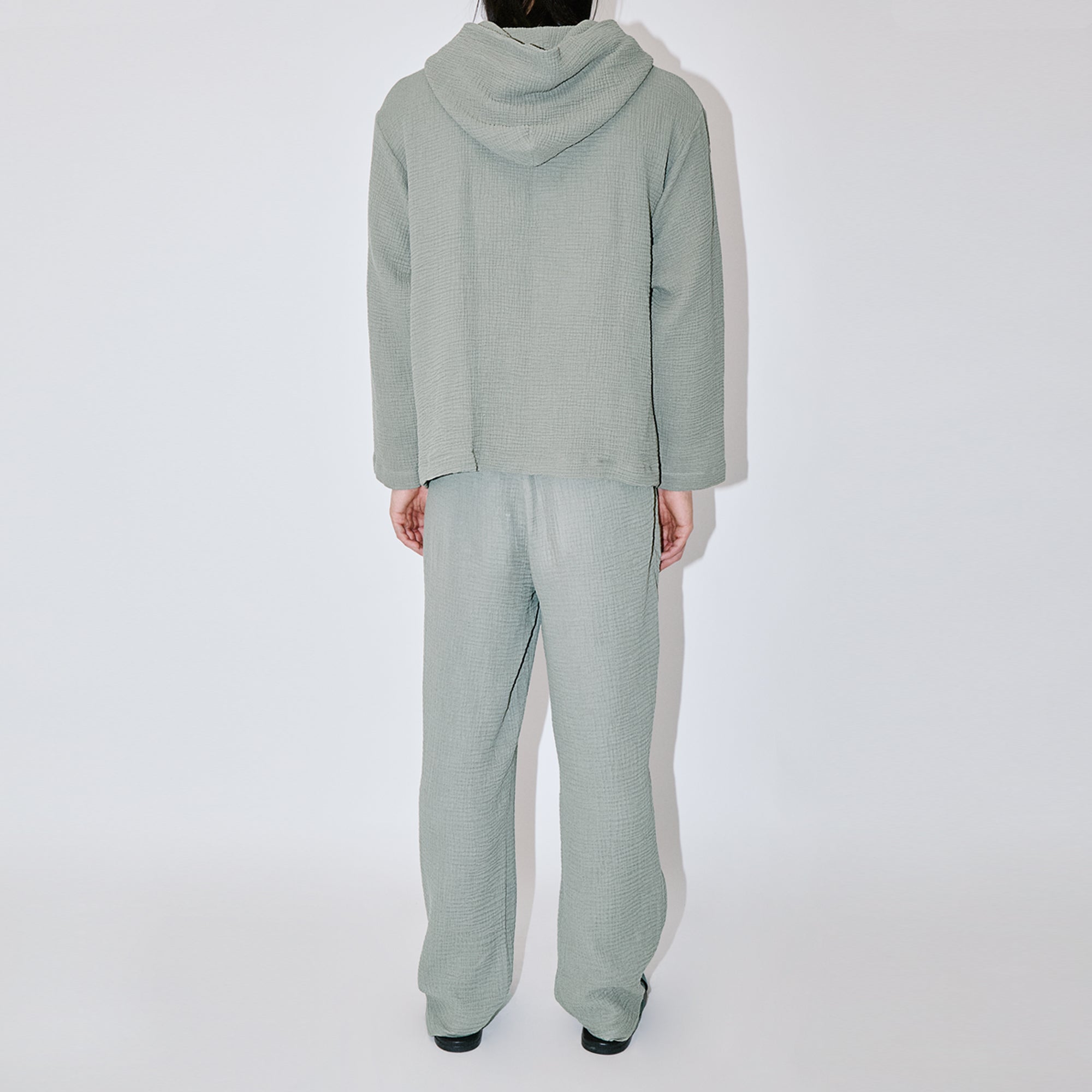 AngelWeave Almond Green Gauze Hoodie