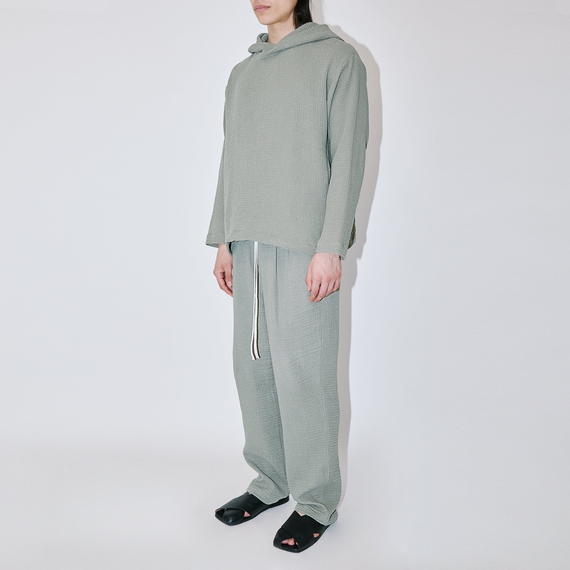 AngelWeave Almond Green Gauze Hoodie