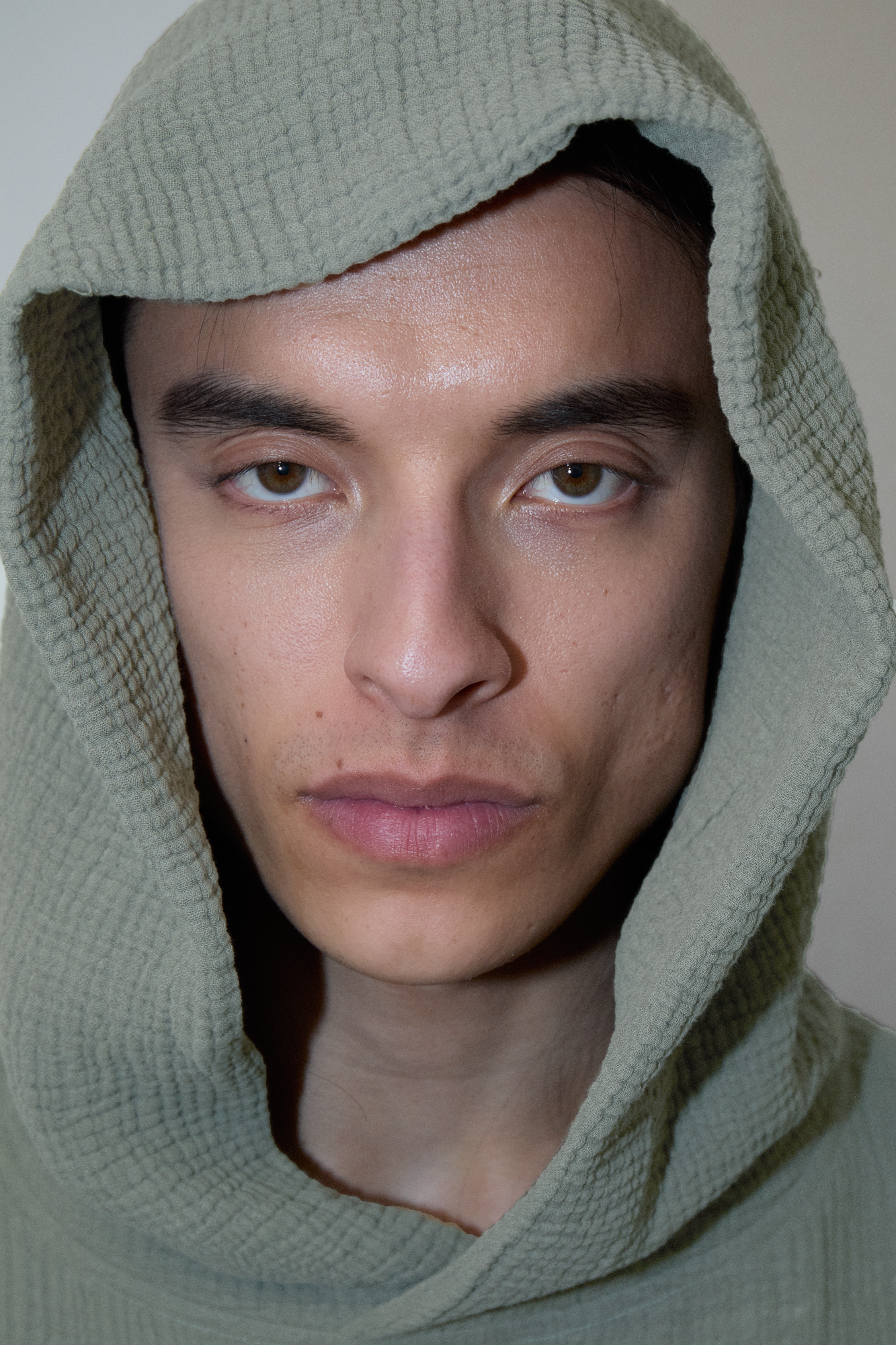 AngelWeave Almond Green Gauze Hoodie