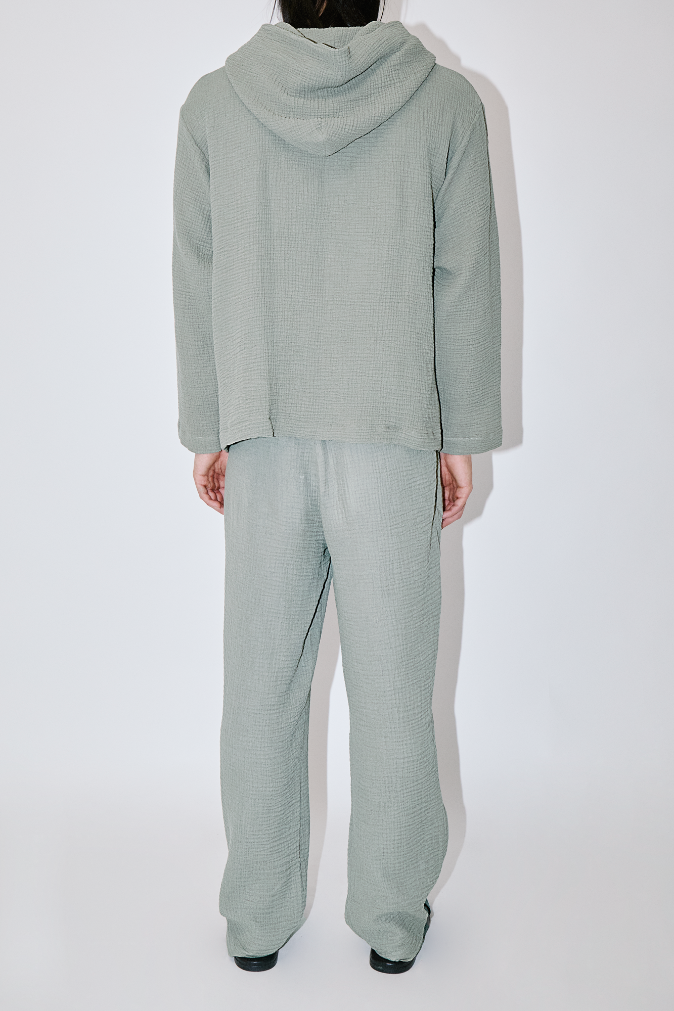 AngelWeave Almond Green Gauze Hoodie