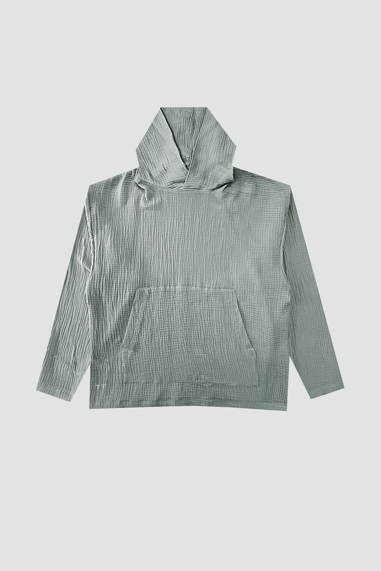 AngelWeave Almond Green Gauze Hoodie