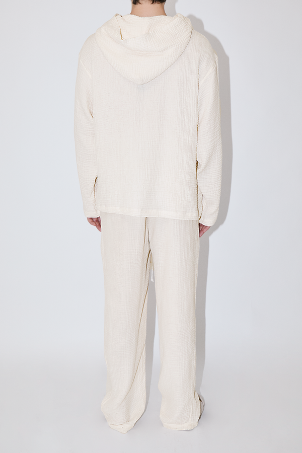 AngelWeave Ivory Gauze Hoodie