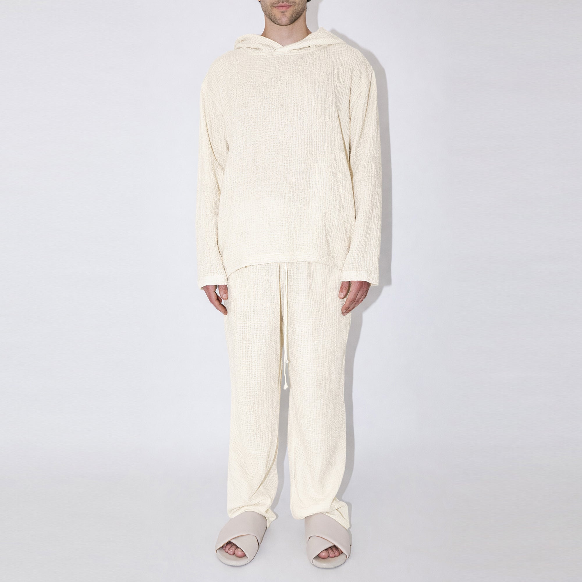 AngelWeave Ivory Gauze Hoodie