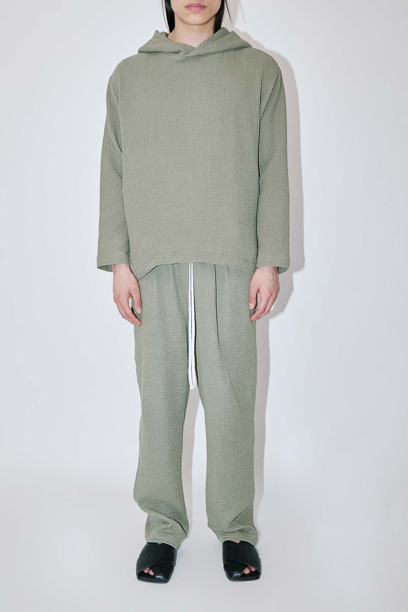 AngelWeave Khaki Gauze Hoodie