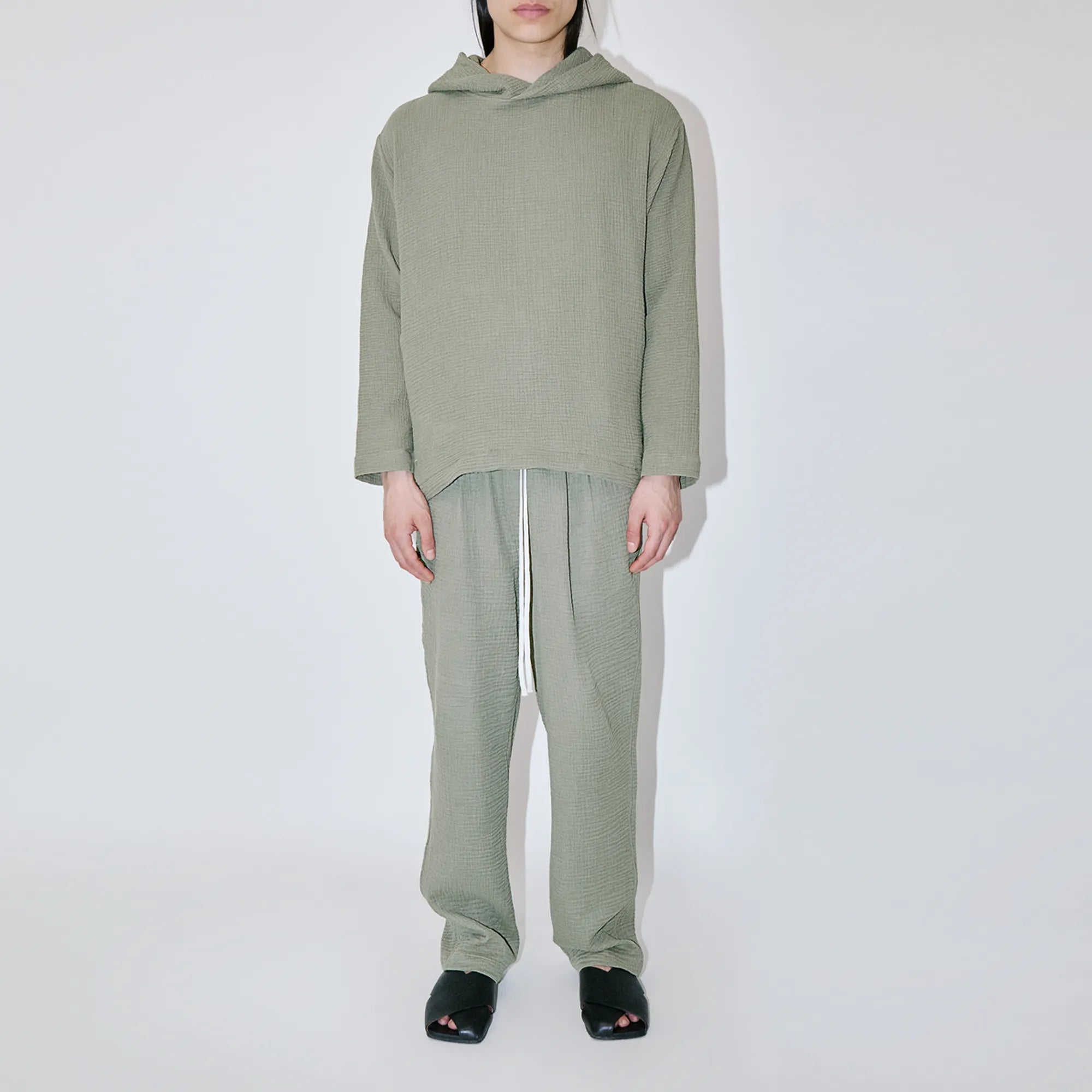 AngelWeave Khaki Gauze Hoodie