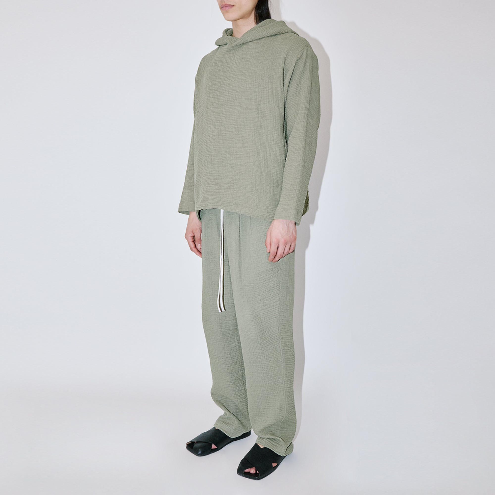 AngelWeave Khaki Gauze Hoodie