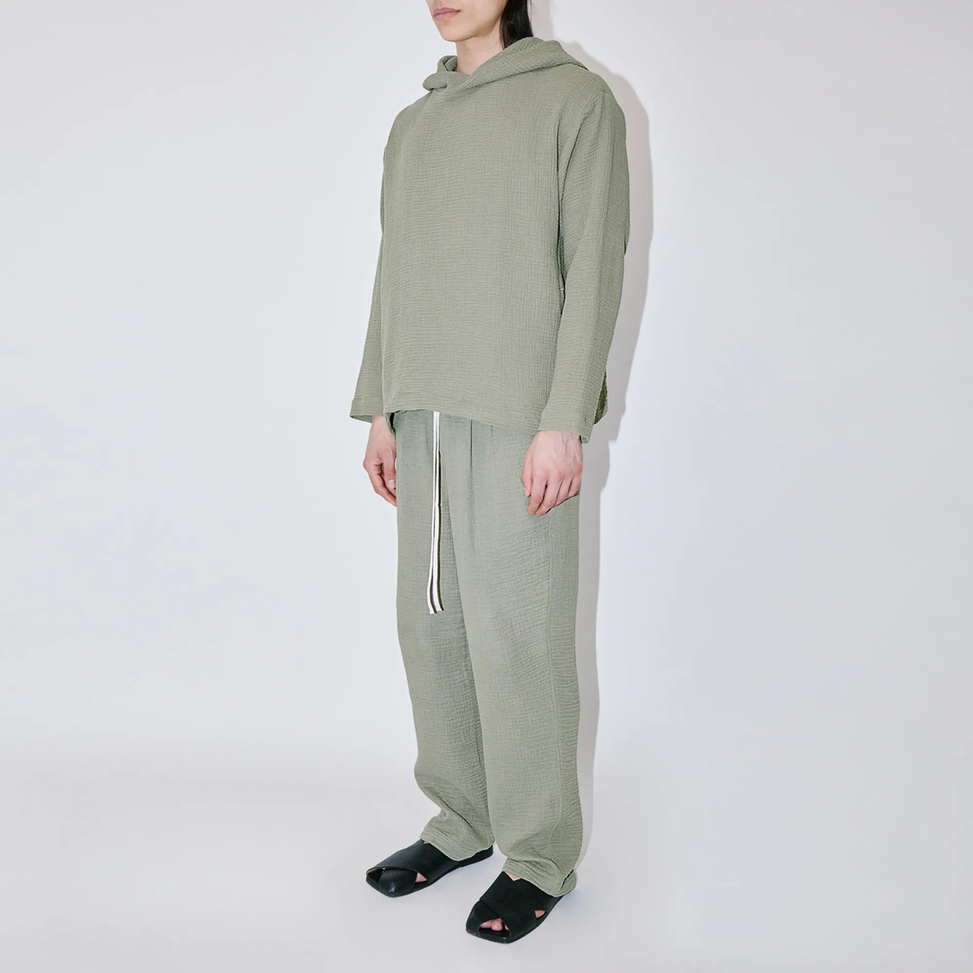 AngelWeave Khaki Gauze Hoodie