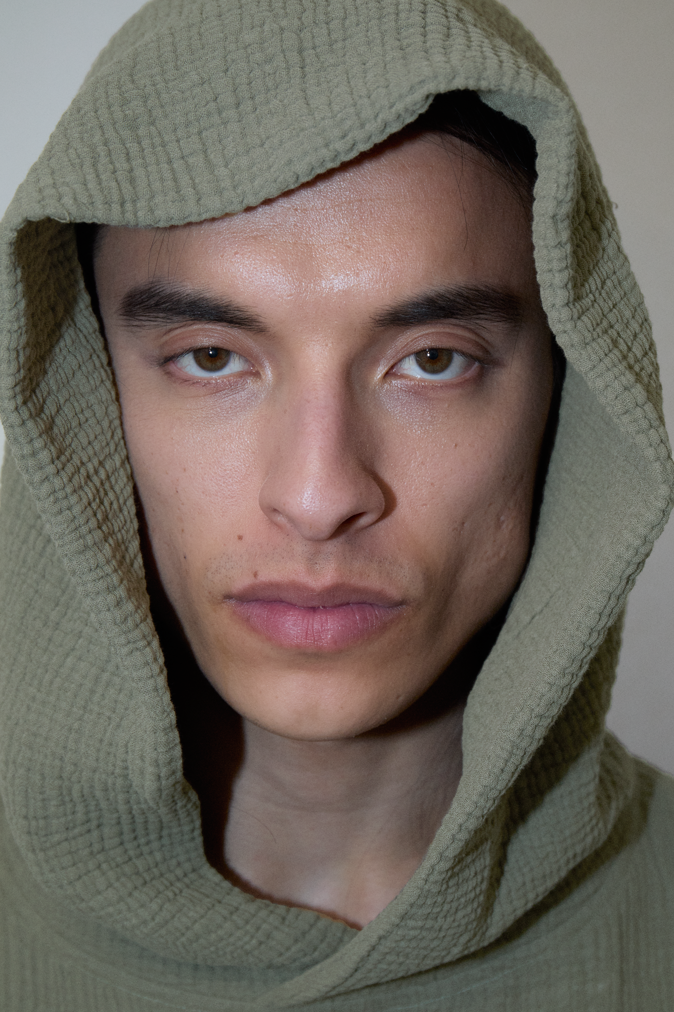 AngelWeave Khaki Gauze Hoodie