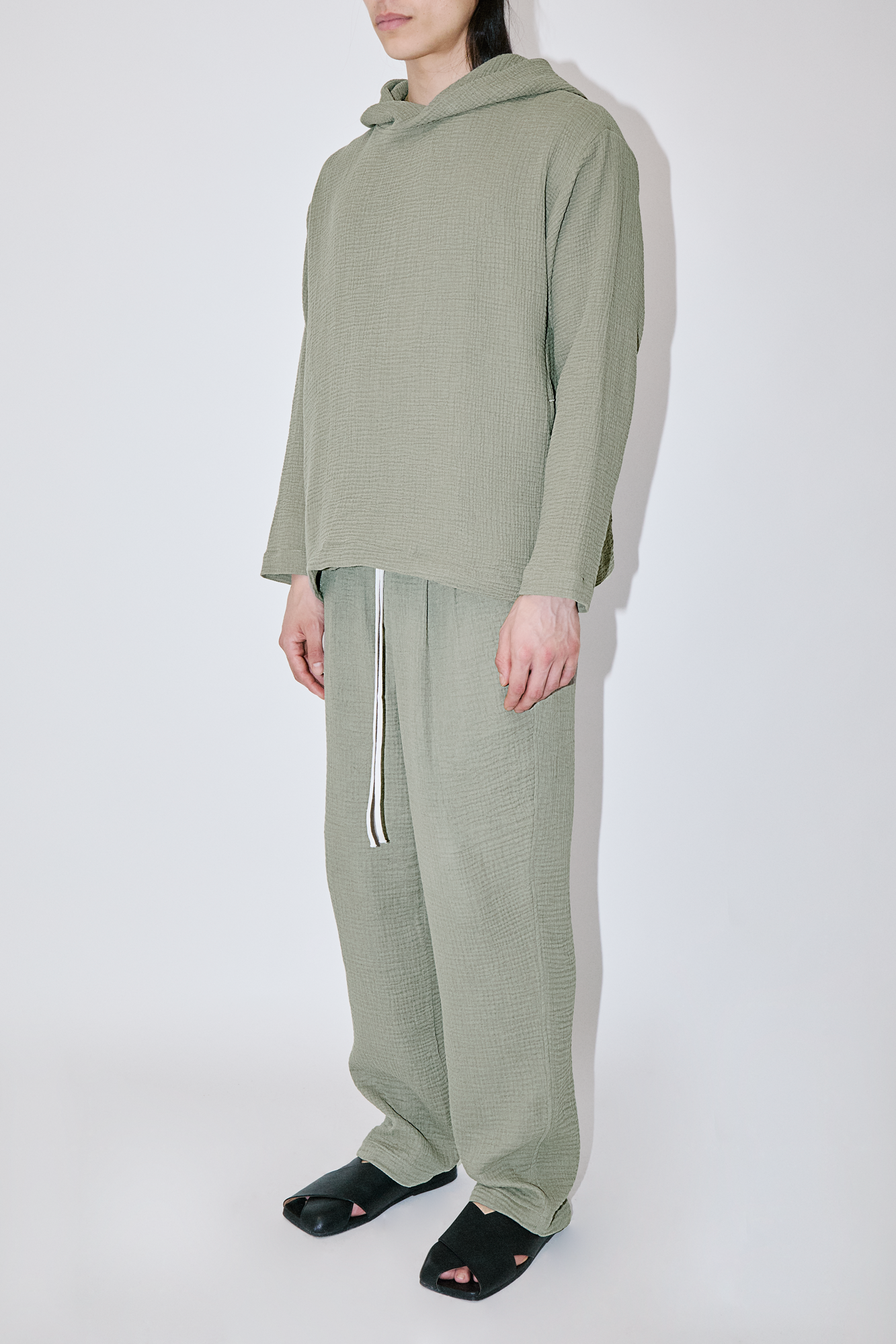 AngelWeave Khaki Gauze Hoodie