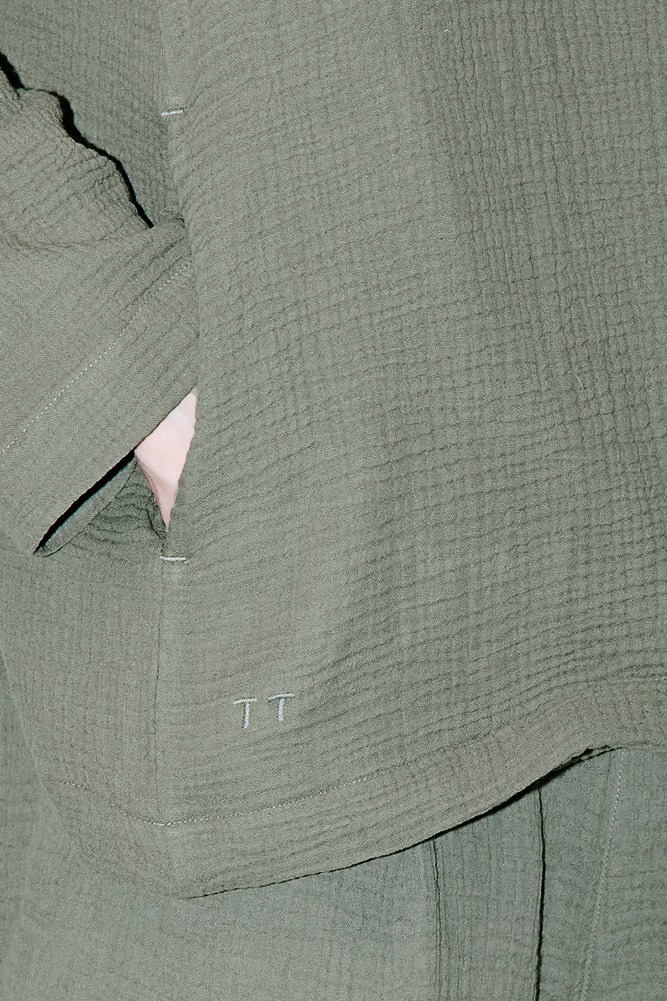 AngelWeave Khaki Gauze Hoodie