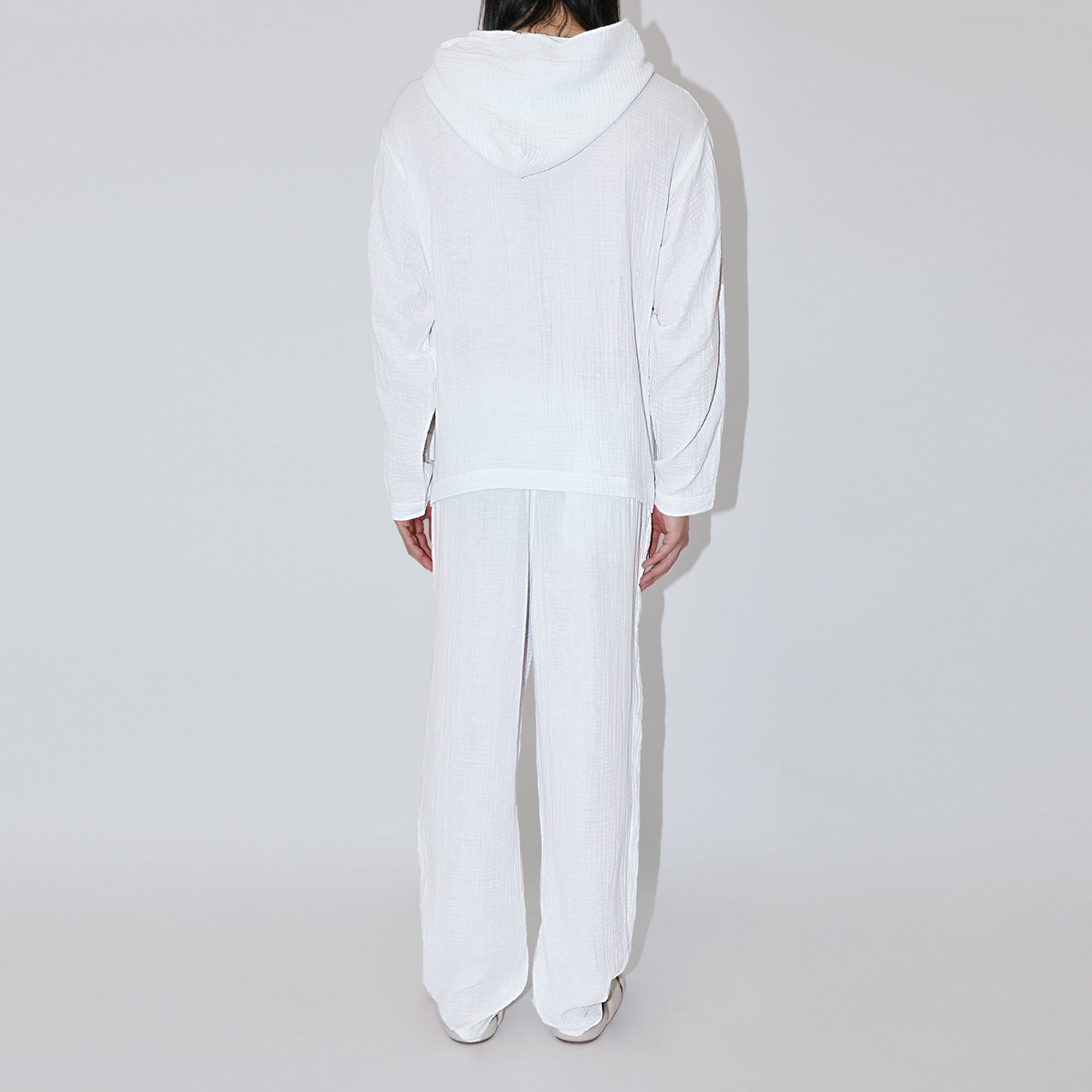 AngelWeave White Gauze Hoodie