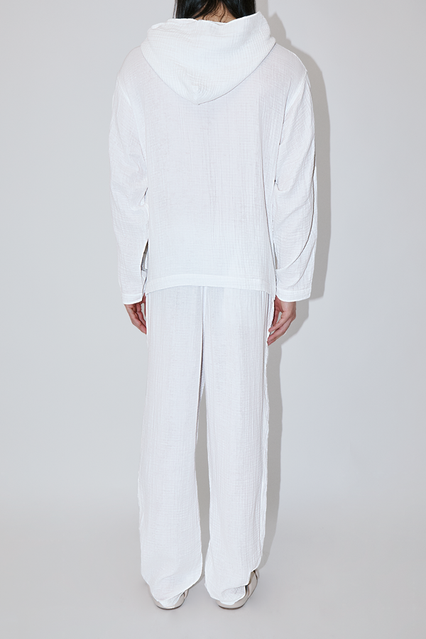 AngelWeave White Gauze Hoodie