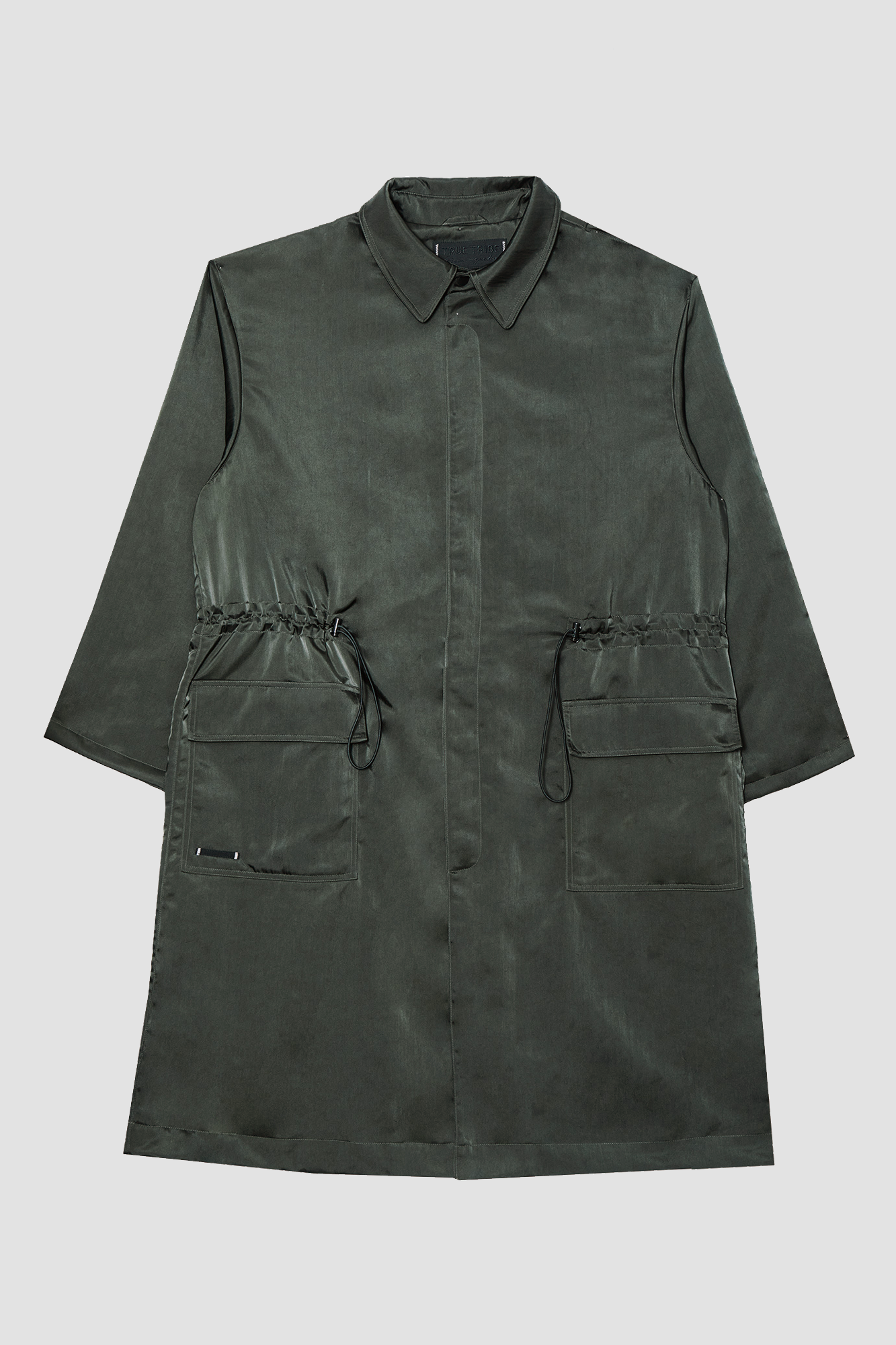 HeavyProtect Army Green Trench Coat