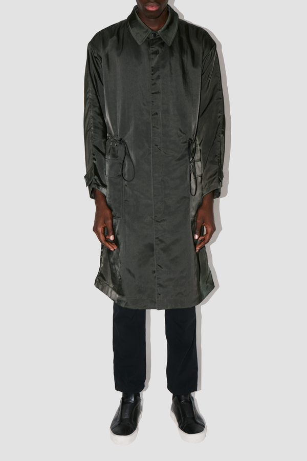 HeavyProtect Army Green Trench Coat