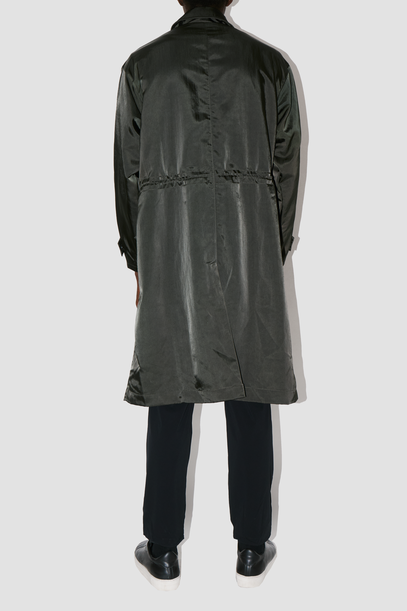 HeavyProtect Army Green Trench Coat