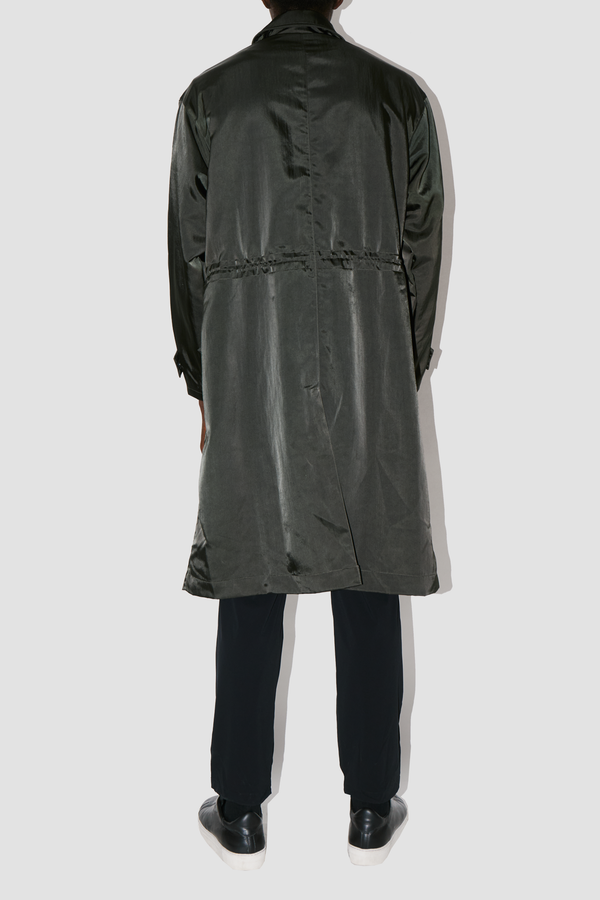HeavyProtect Army Green Trench Coat