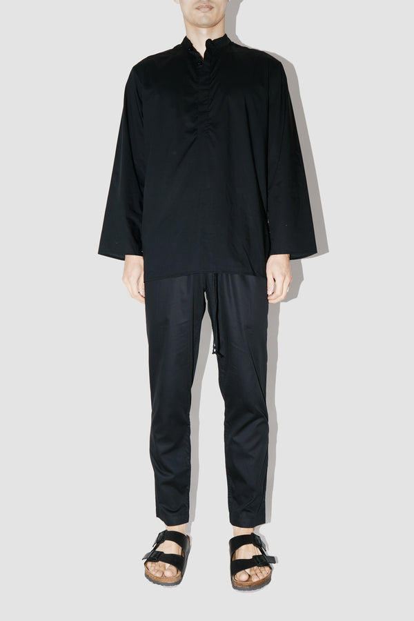 SmoothWeave Black Micro Twill Kurta