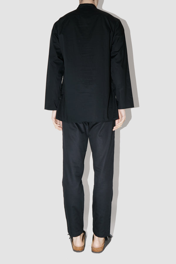 SmoothWeave Black Micro Twill Kurta