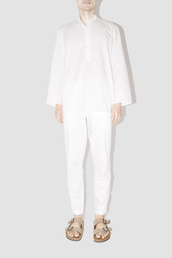 SmoothWeave White Micro Twill Kurta