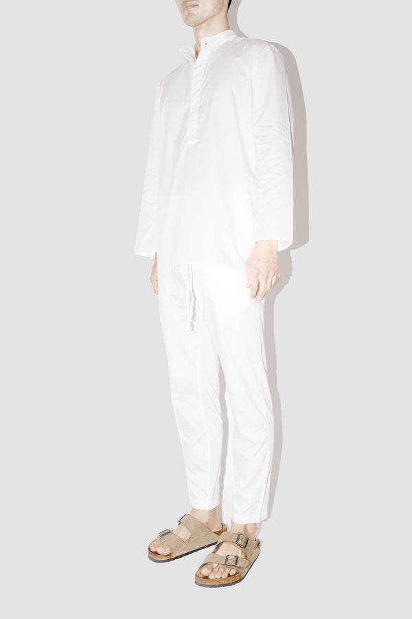 SmoothWeave White Micro Twill Kurta