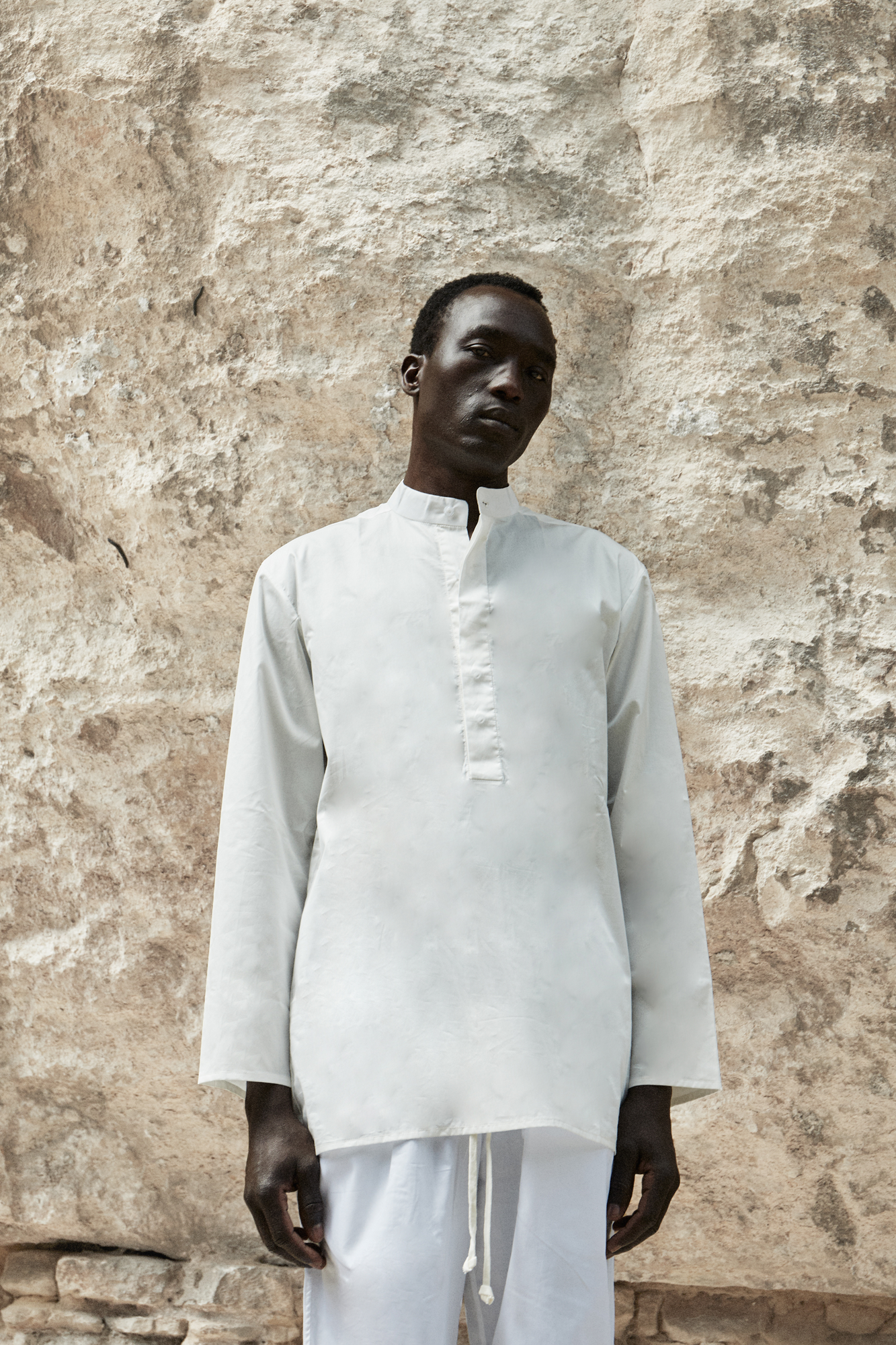 SmoothWeave White Micro Twill Kurta