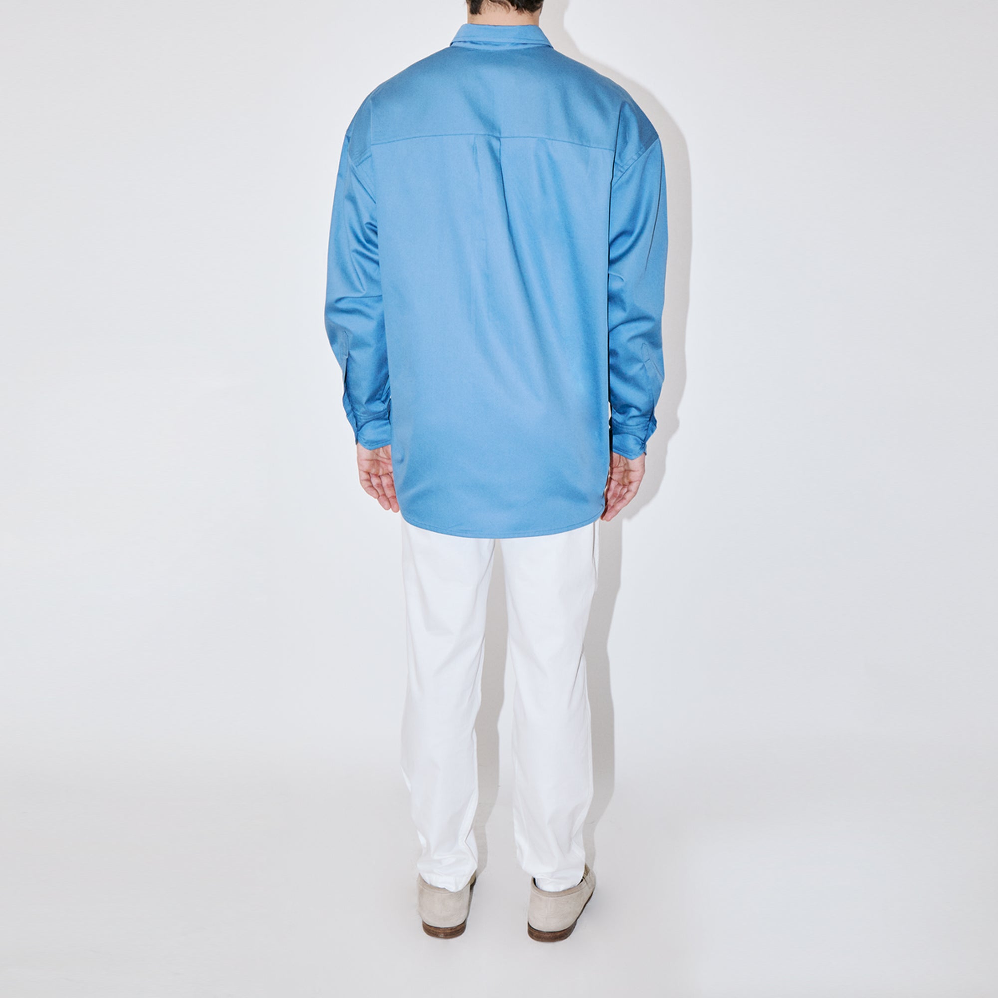 GizaFine Blue Petrol Oversized Shirt