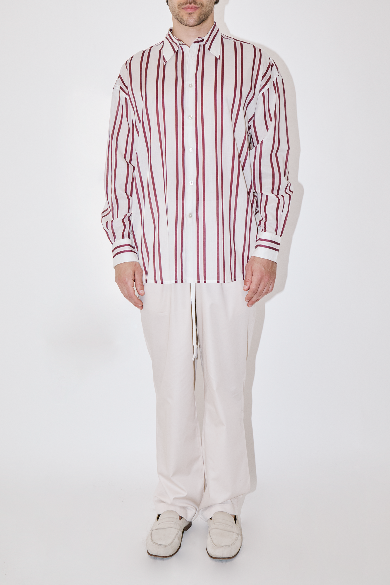 BreathAir Nomad Stripe Oversized Shirt