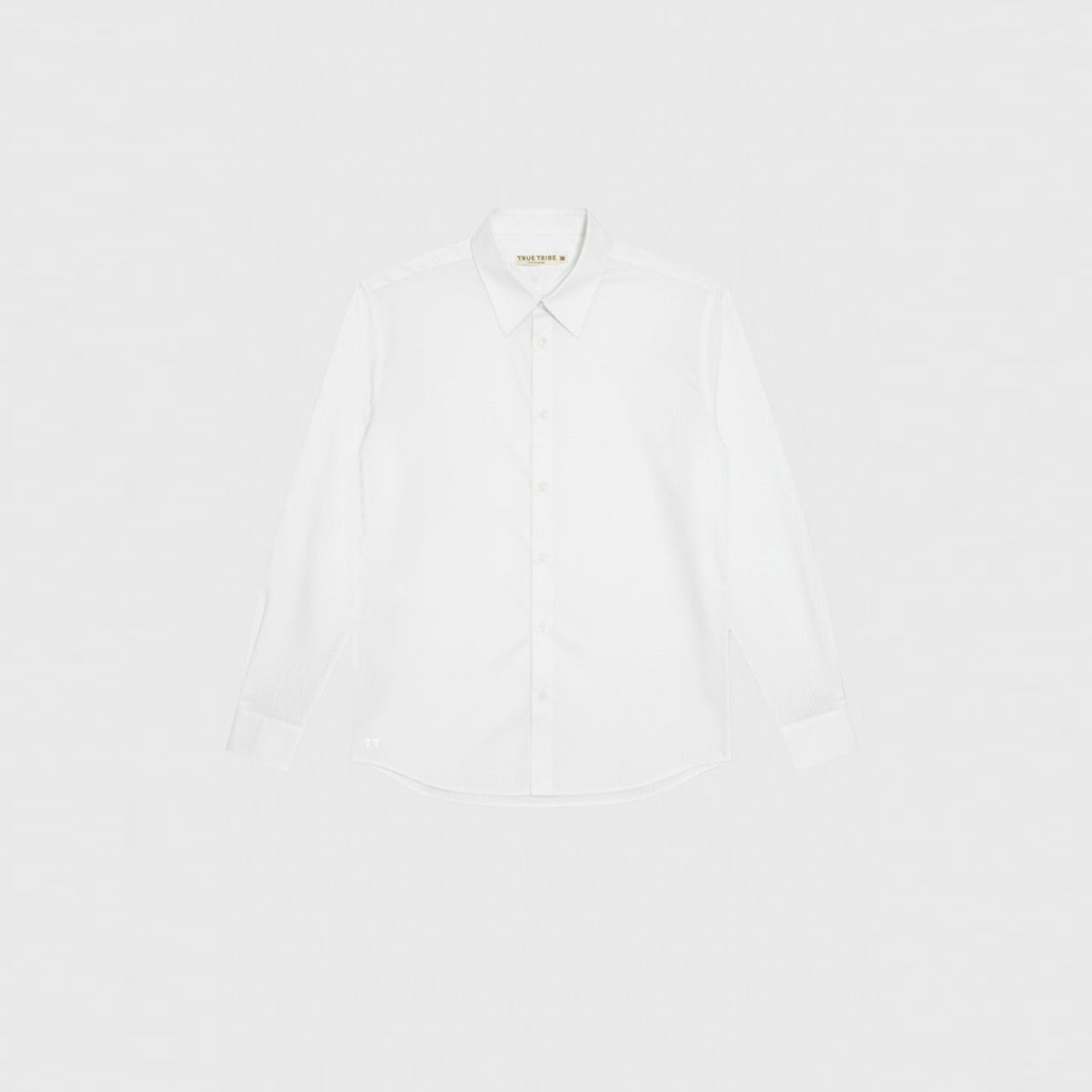 SmoothWeave White Micro Twill Oversized Shirt