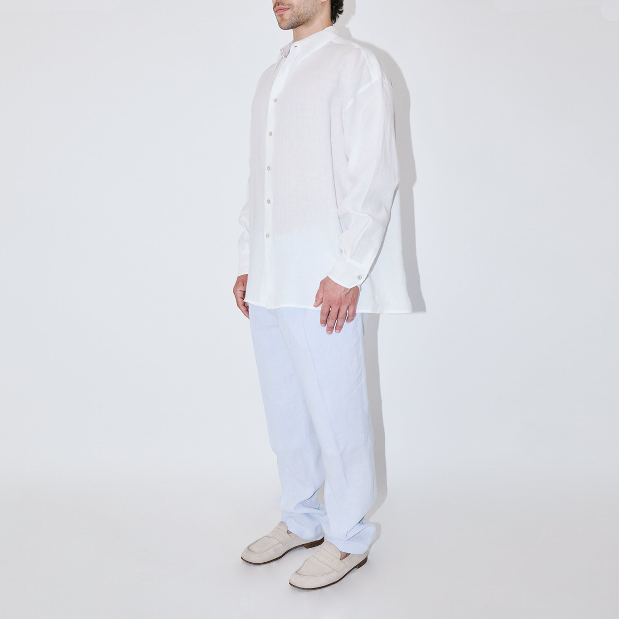 TerraLinen White Oversized Shirt