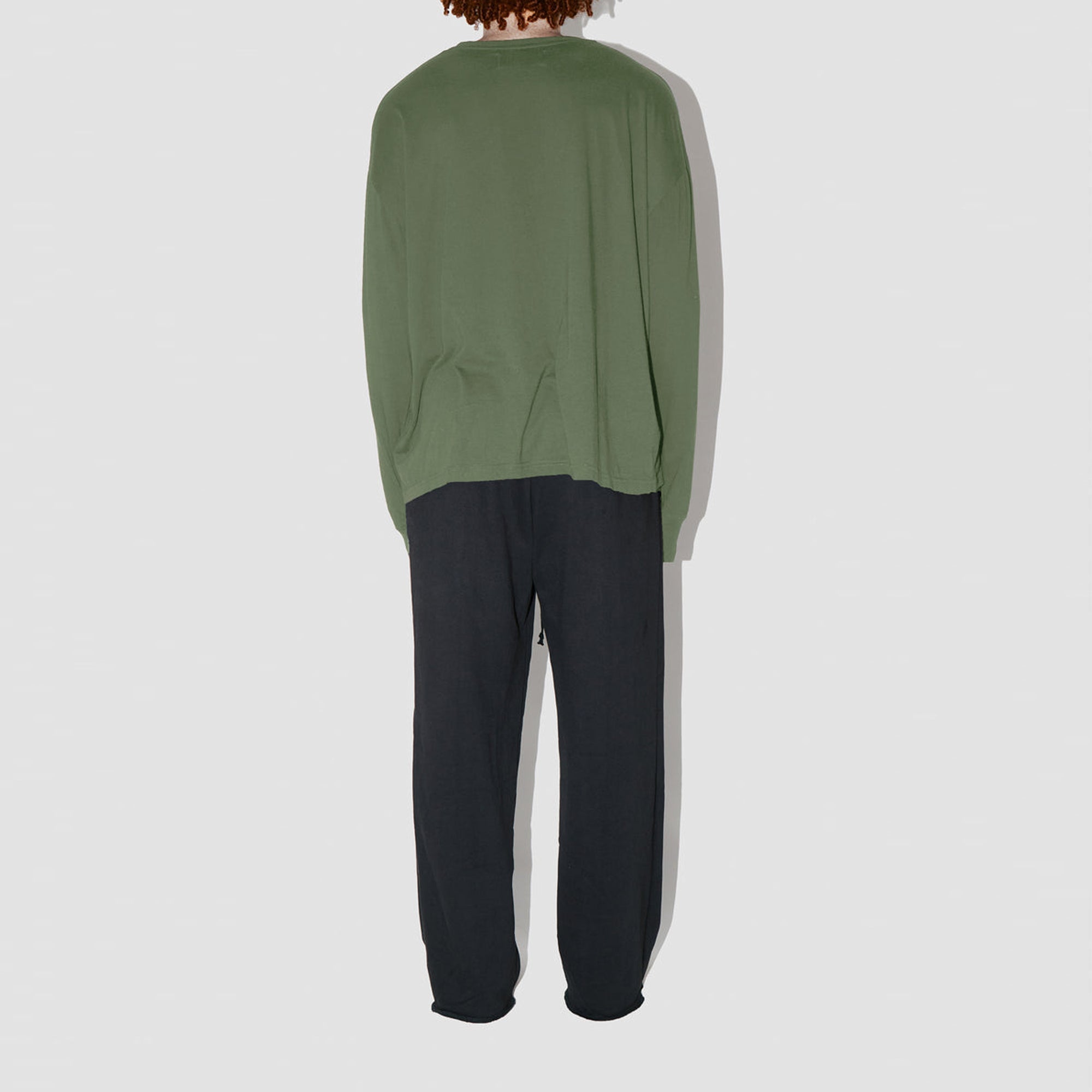 Combed Olive Long Sleeve T-Shirt