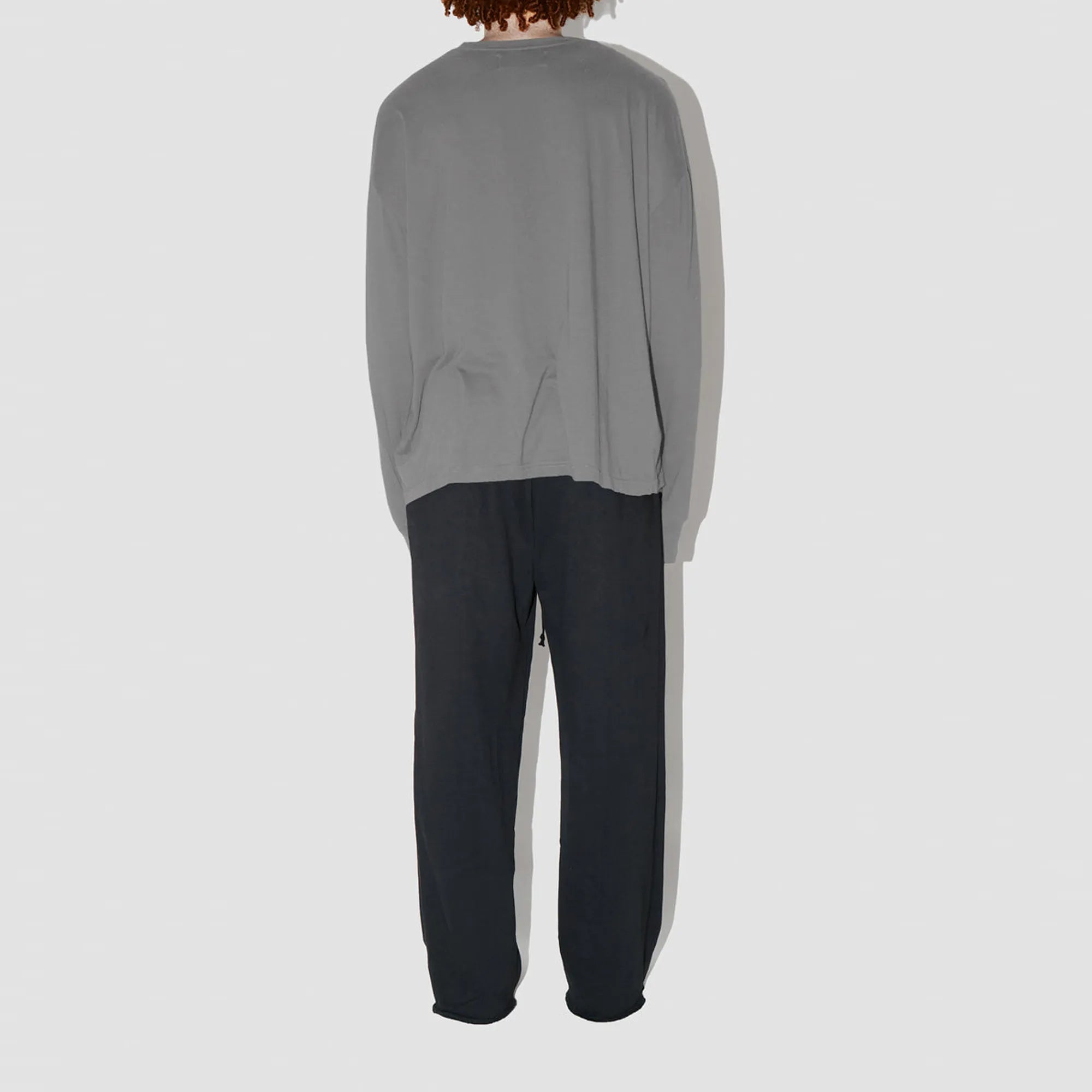 Combed Taupe Long Sleeve T-Shirt