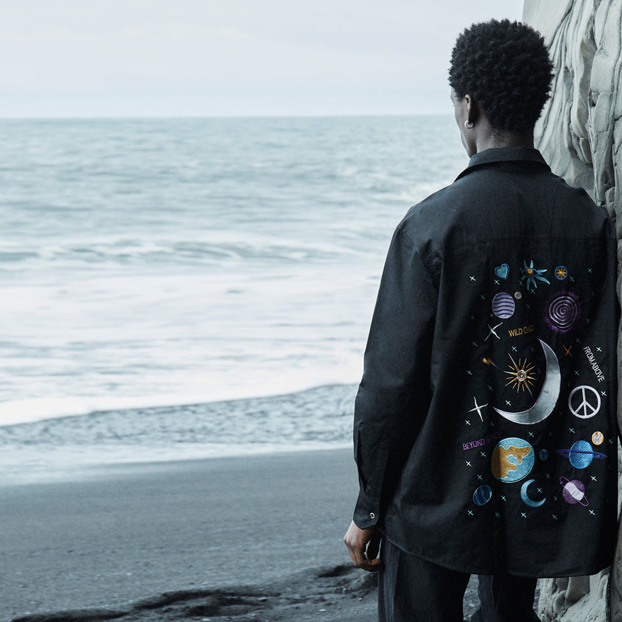 Wild Child Black Oversized Shirt