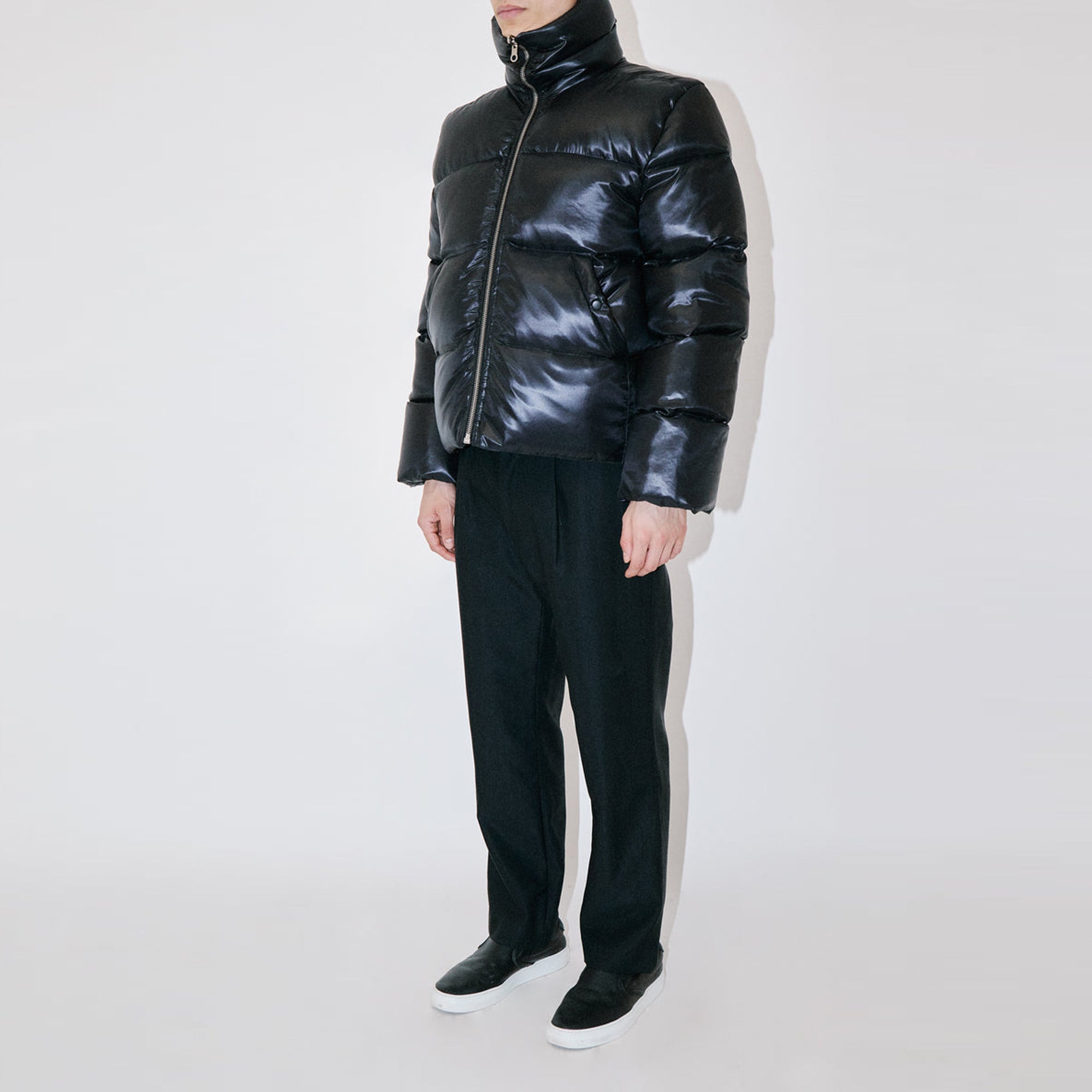 LuxLite Black Puffer Jacket
