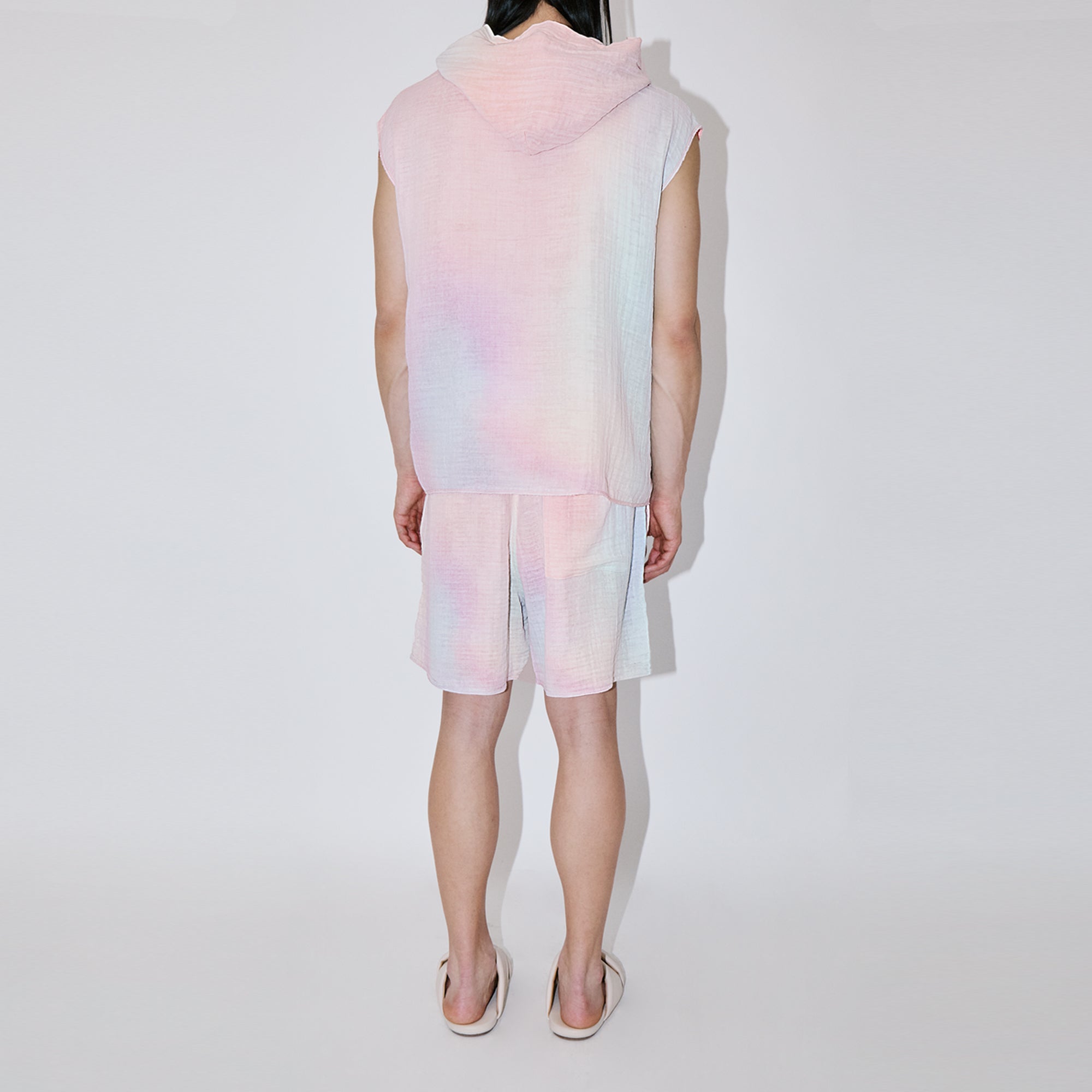 AngelWeave Indus Gauze Sleeveless Hoodie
