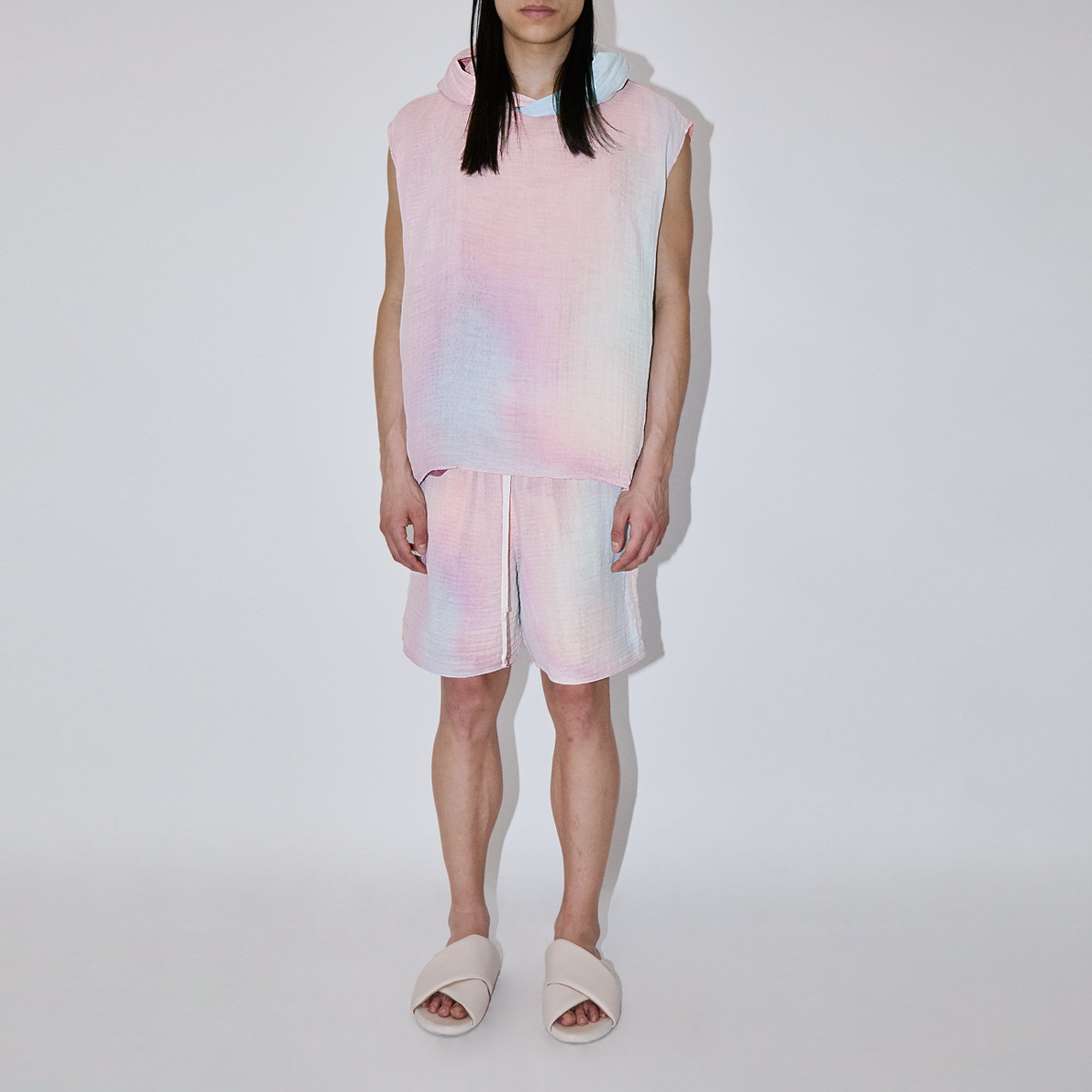 AngelWeave Indus Gauze Sleeveless Hoodie