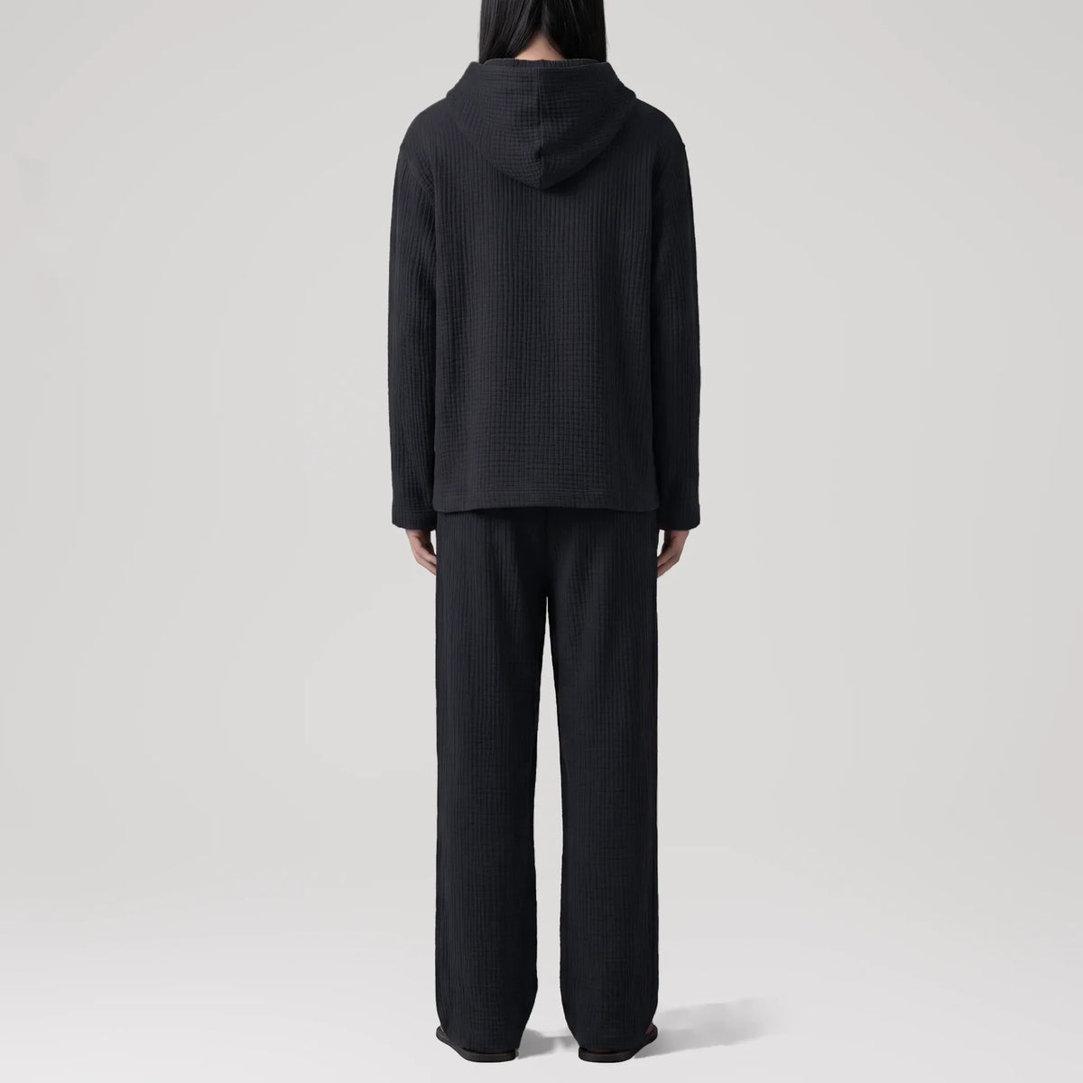 AngelWeave Midnight Gauze Hoodie, back view