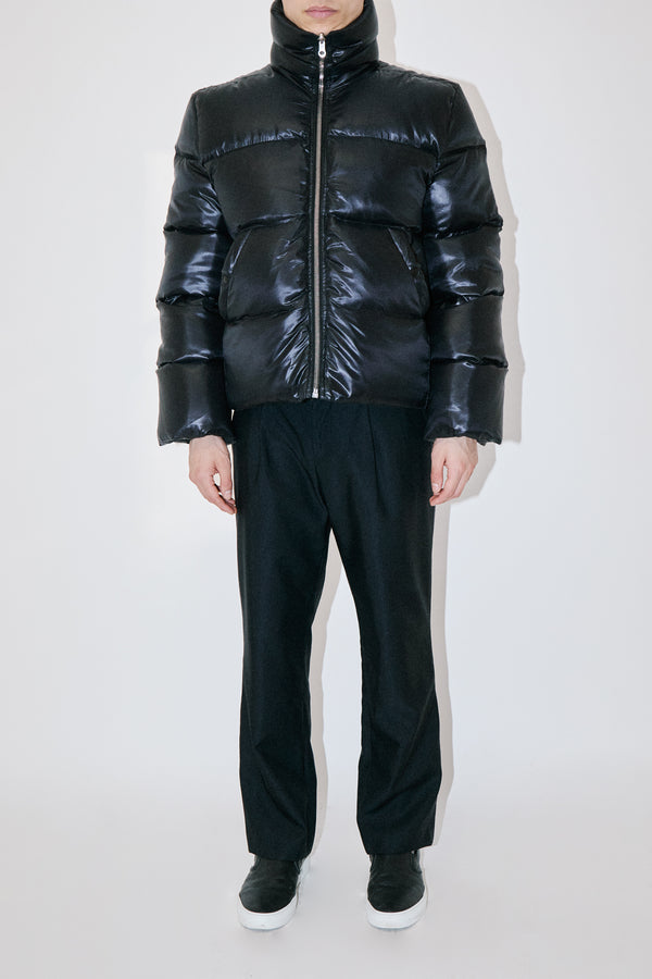 LuxLite Black Puffer Jacket