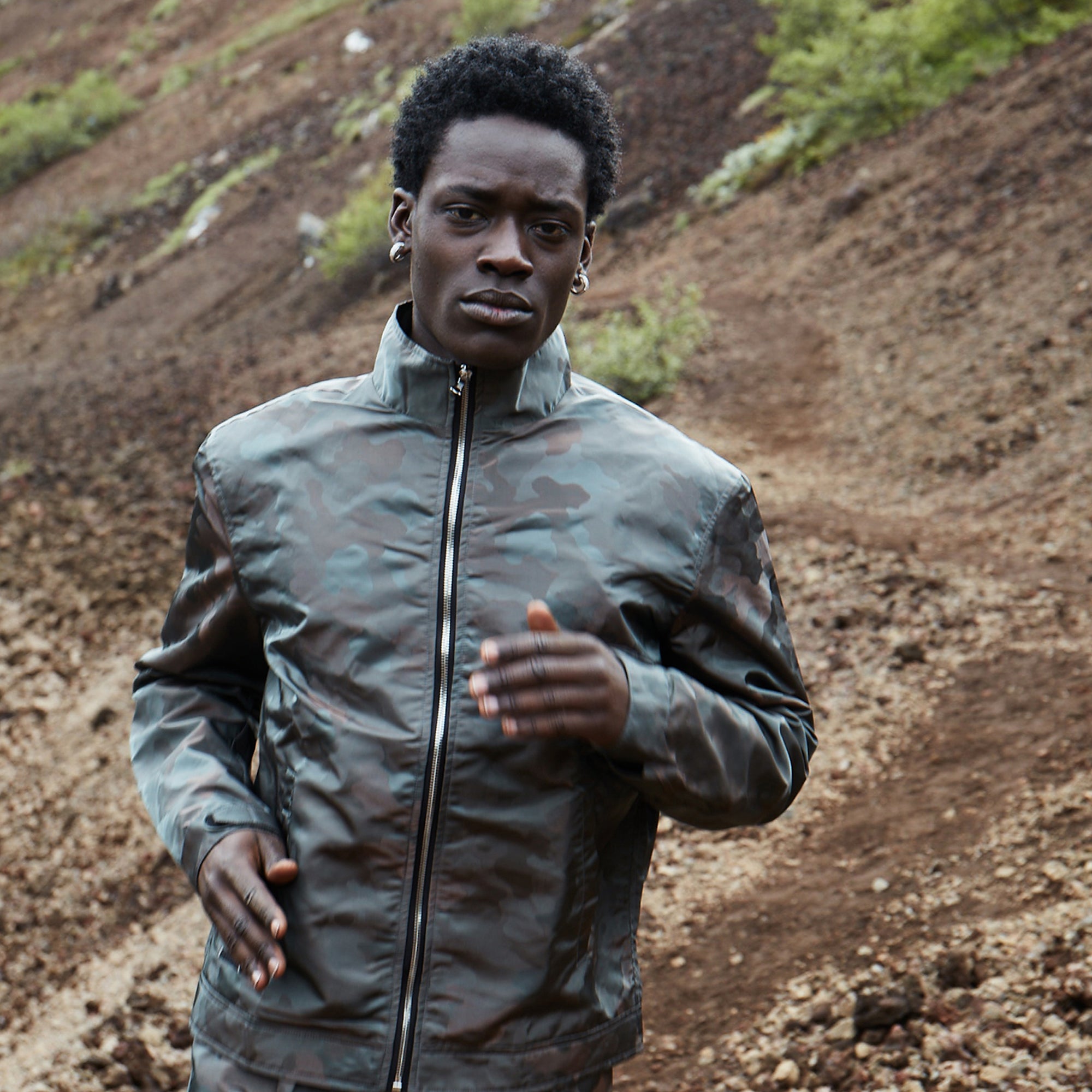 Camo Grigio Track Jacket