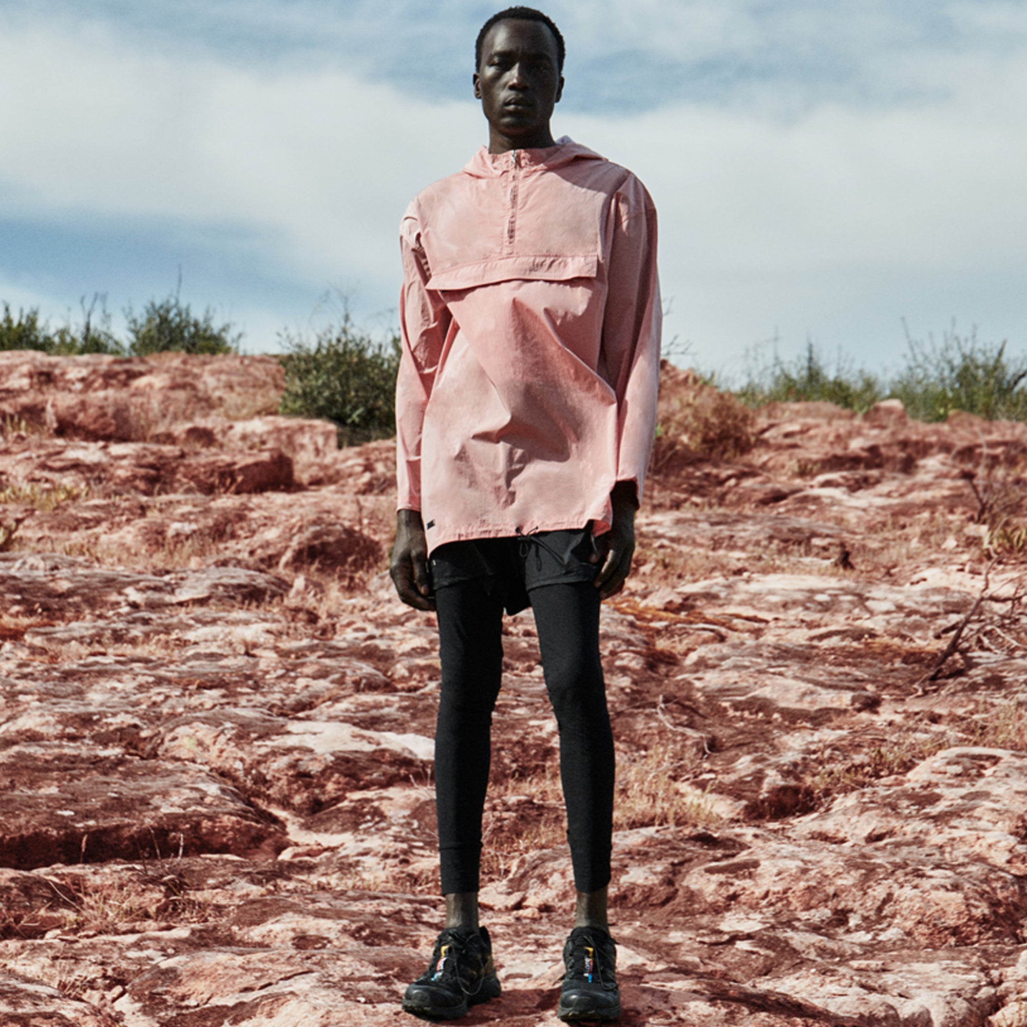 Moon Pink Short Poncho