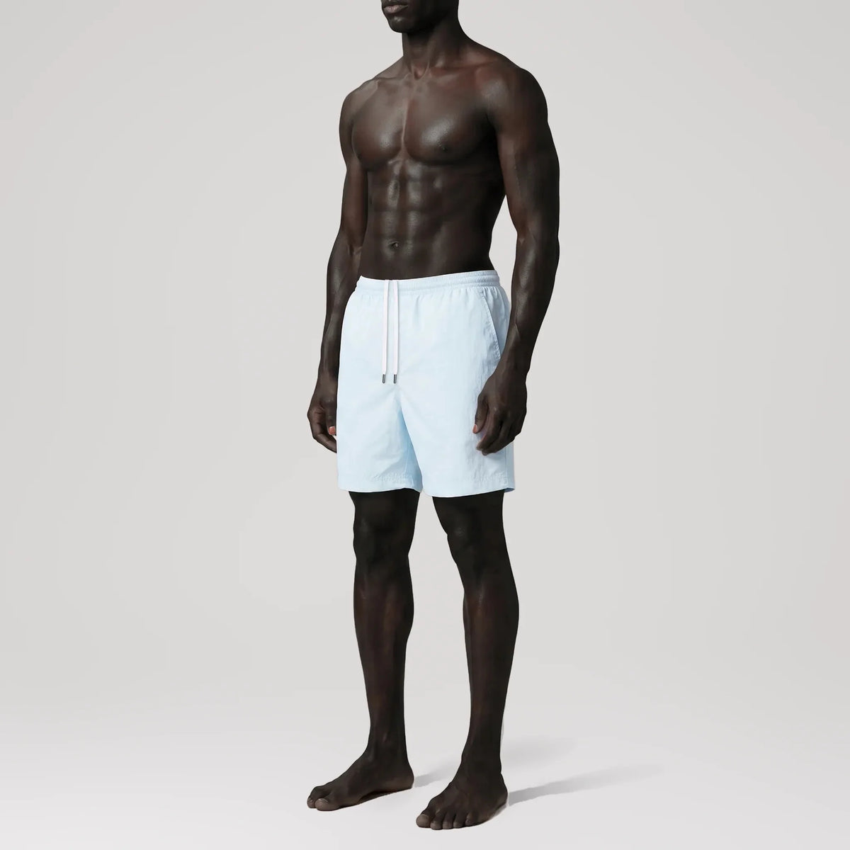 Maillot de bain Classic AquaSilk Sky Blue, vue de profil