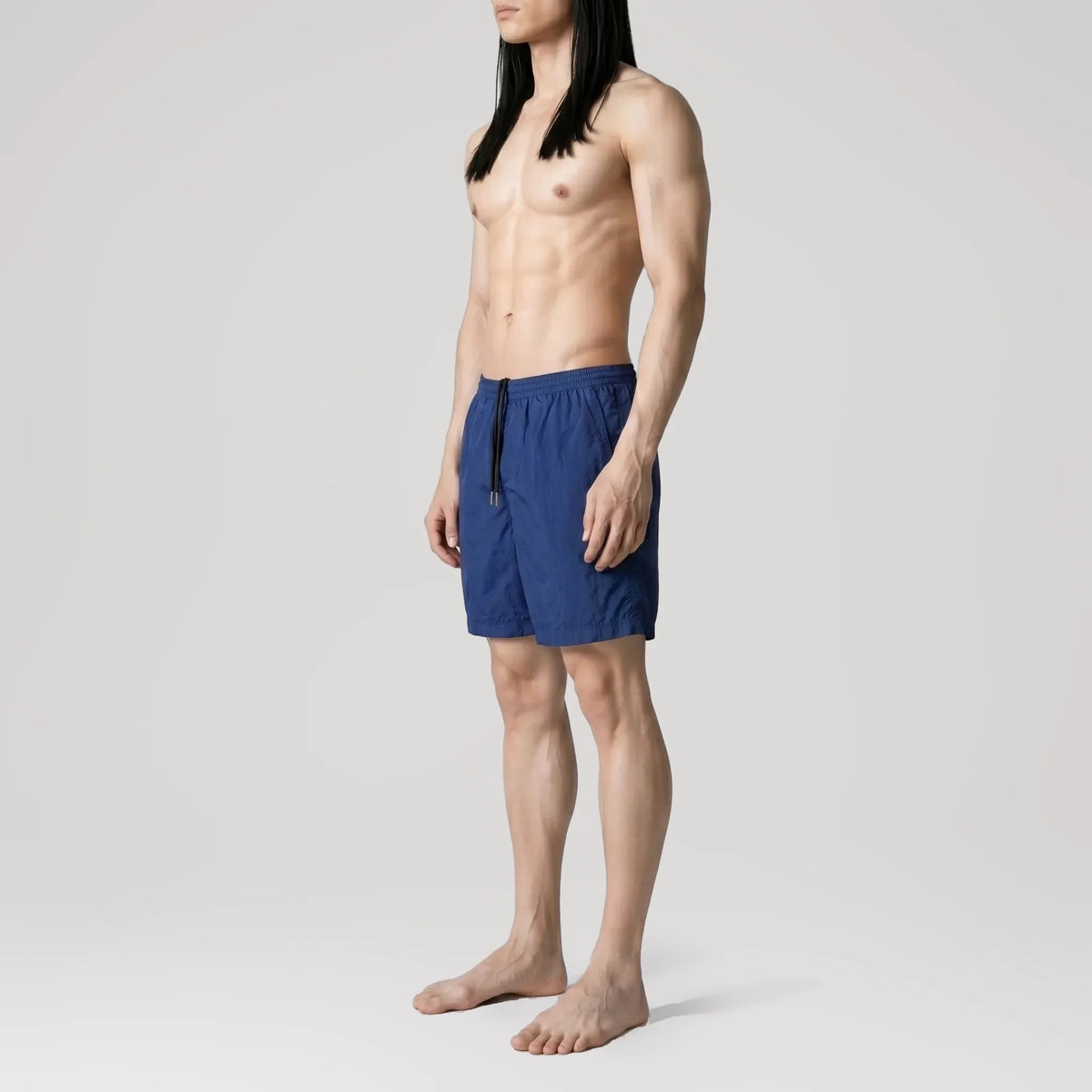 Maillot de bain Classic AquaSilk Navy, vue de profil
