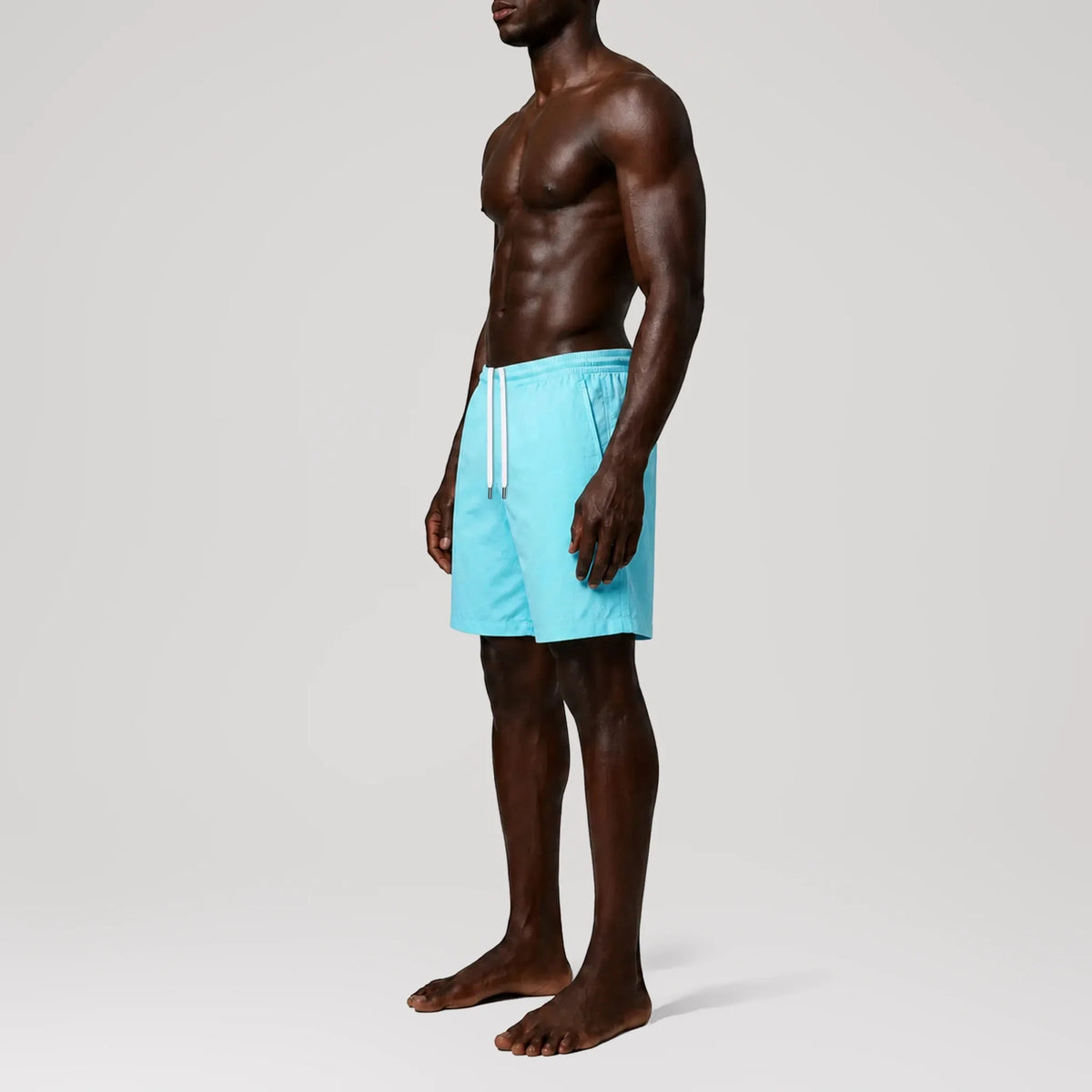 Maillot de bain Classic AquaSilk Blue, vue de profil