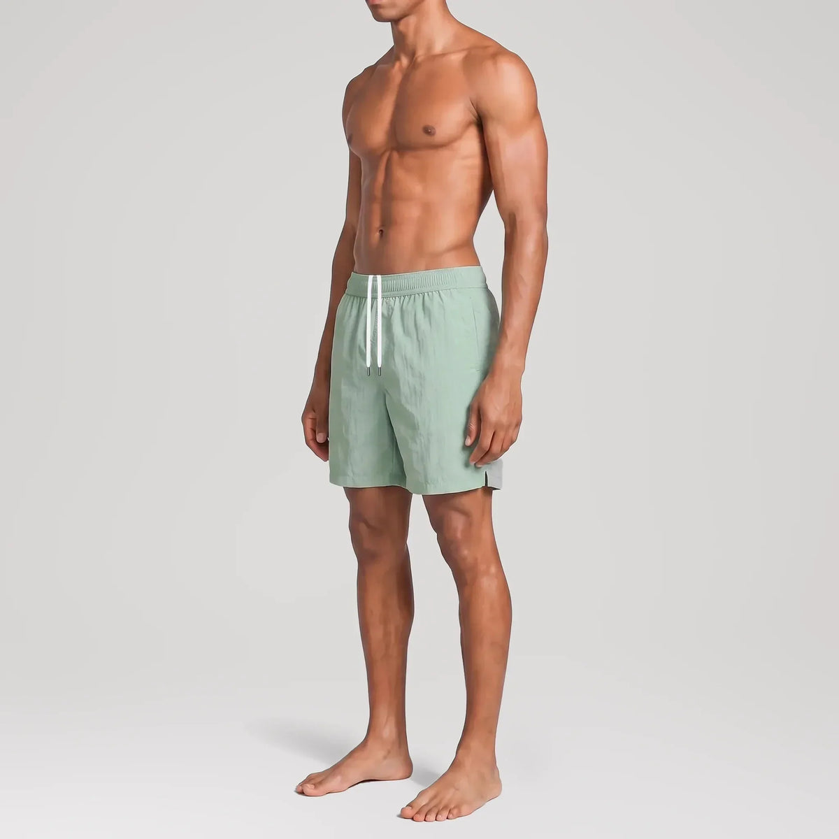 Maillot de bain Classic AquaSilk Mint Green, vue de profil