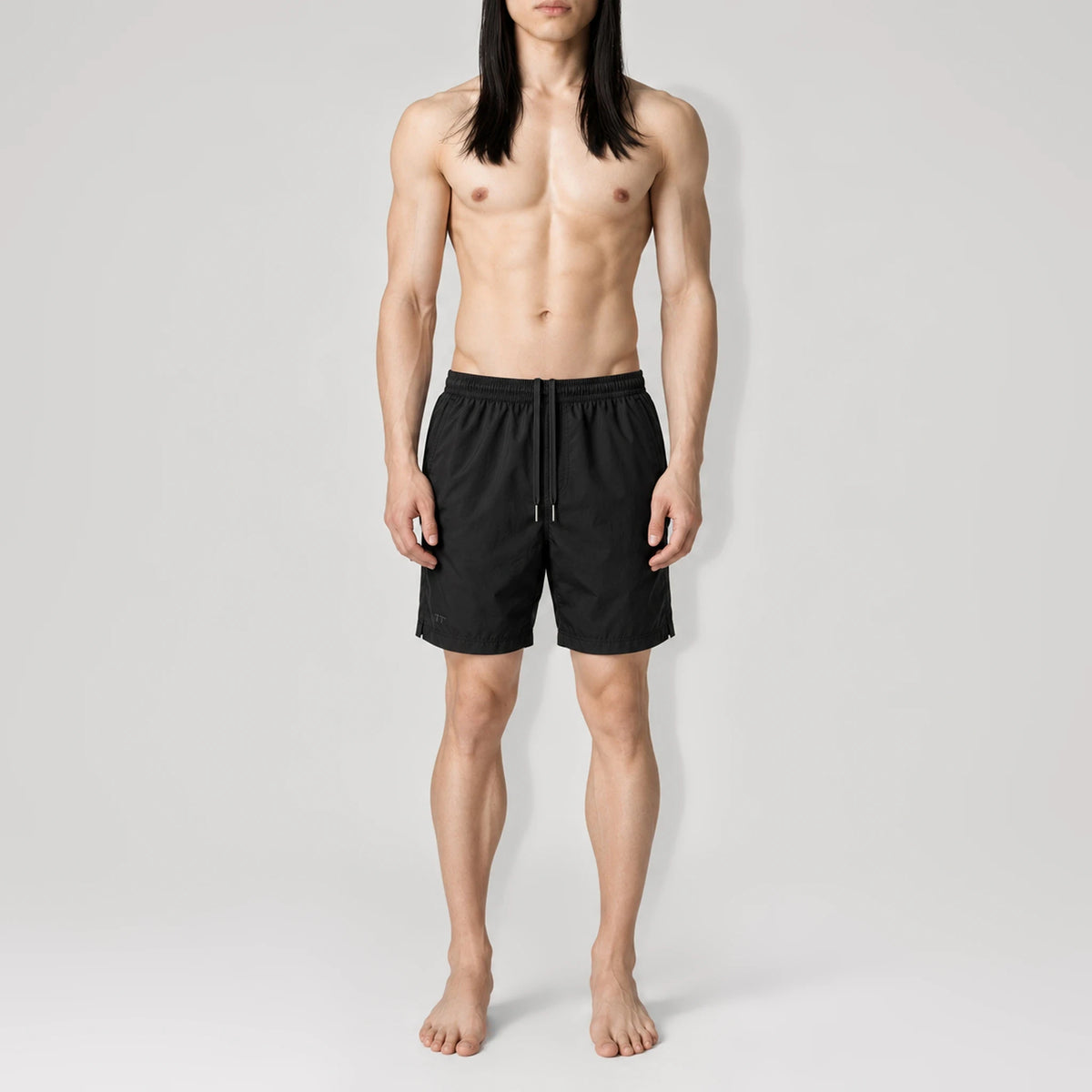NoirFlow Classic Swim Shorts, front view