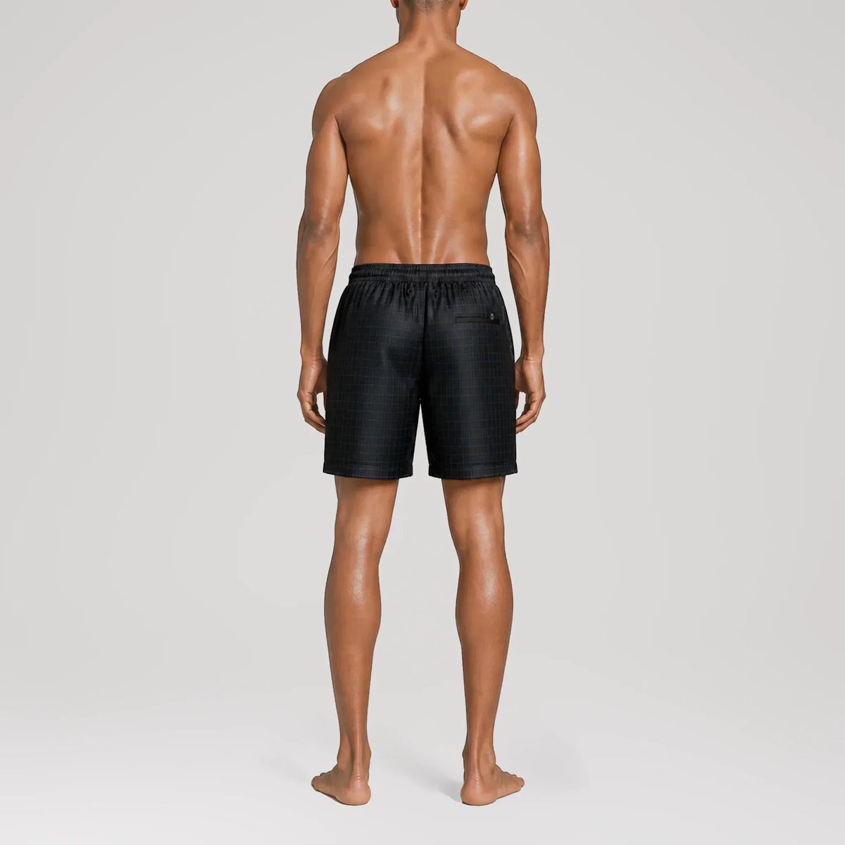 Maillot de bain Classic NoirGrid, vue de dos