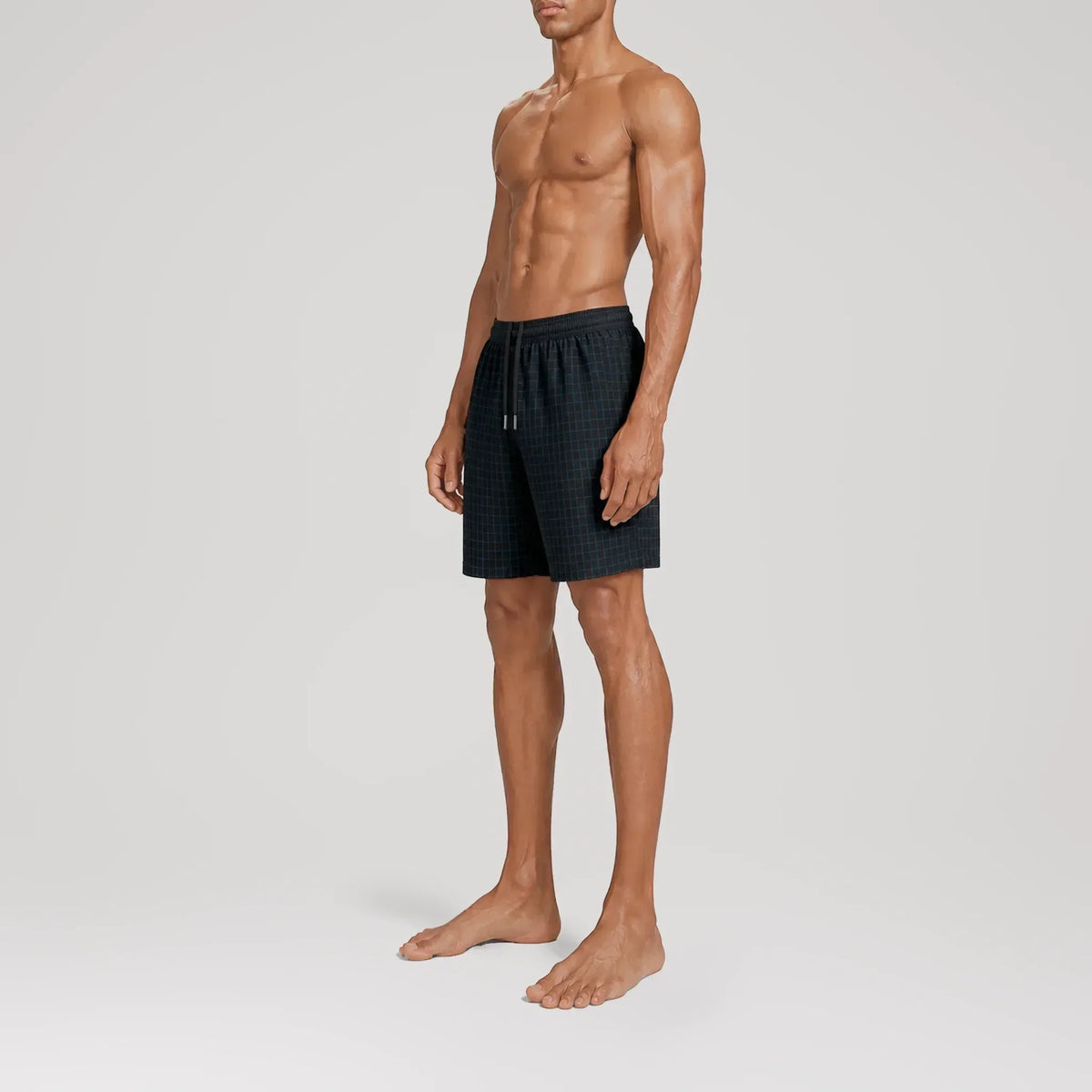 Maillot de bain Classic NoirGrid, vue de profil