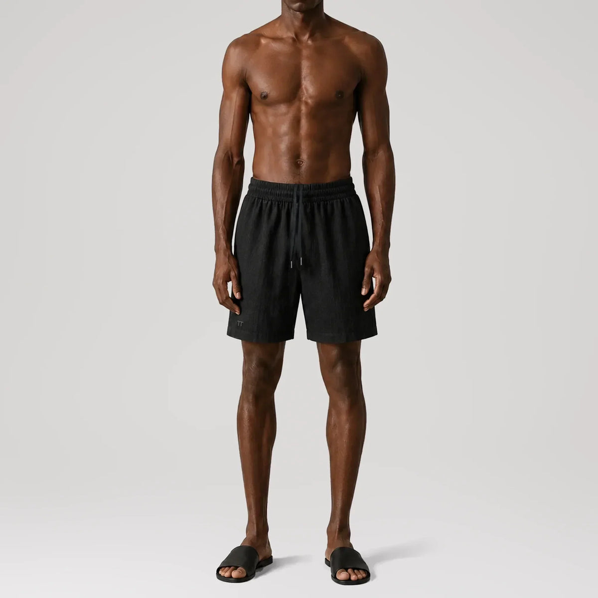 Short classique TerraLinen Black, vue de face